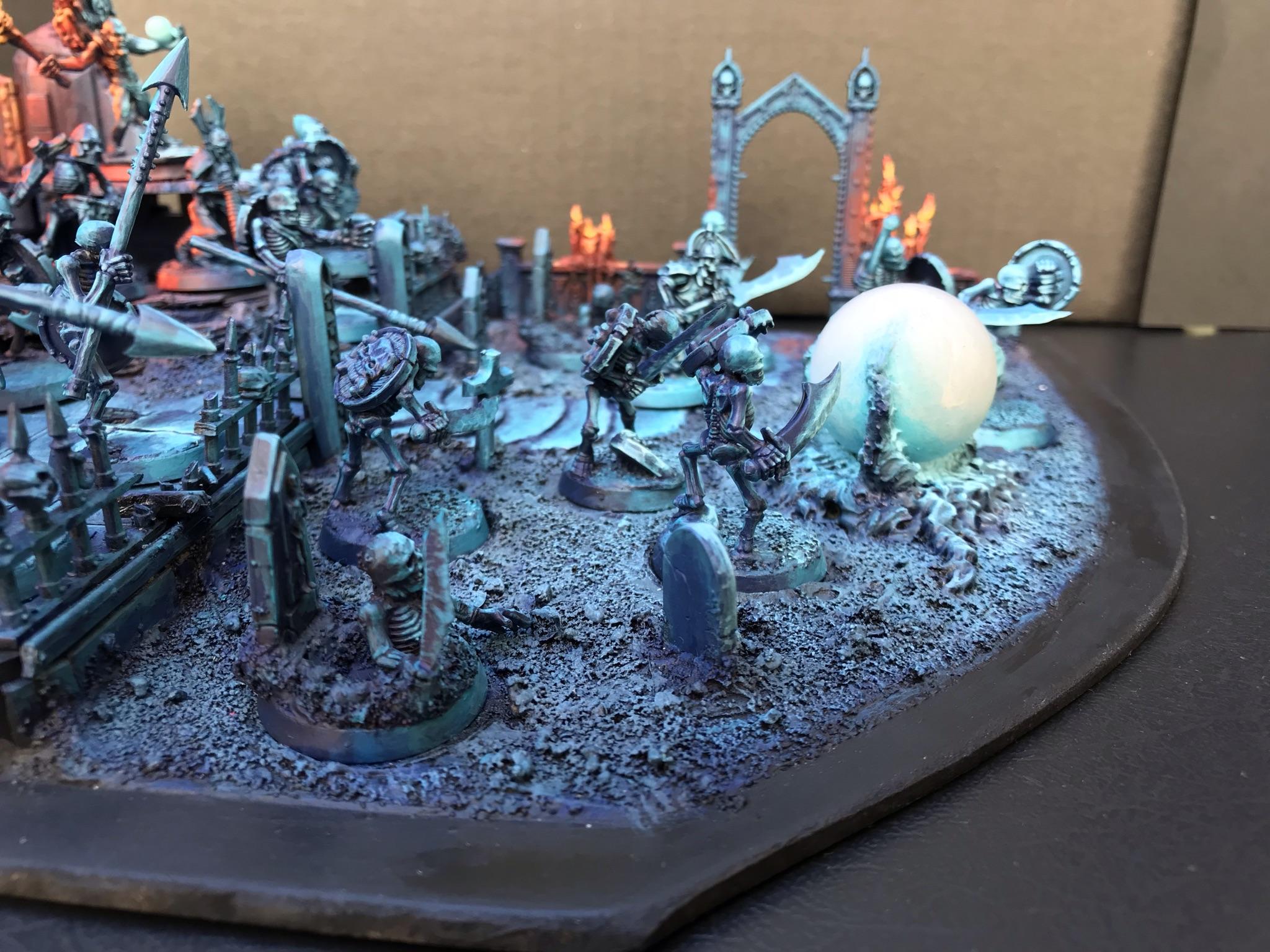 Chaosdiscordcomp, Diorama, Object Source Lighting, Skeletons, Spooky, Wfb