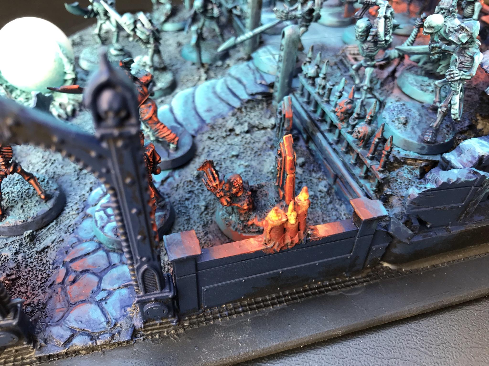 Chaosdiscordcomp, Diorama, Object Source Lighting, Skeletons, Spooky, Wfb