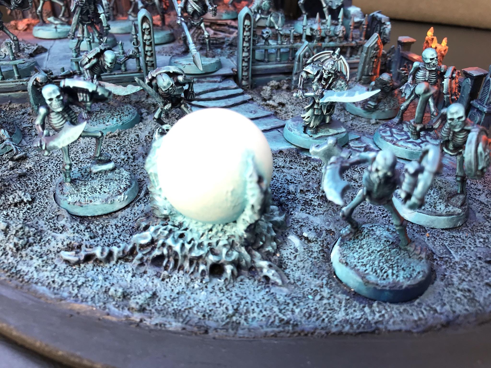 Chaosdiscordcomp, Diorama, Object Source Lighting, Skeletons, Spooky, Wfb