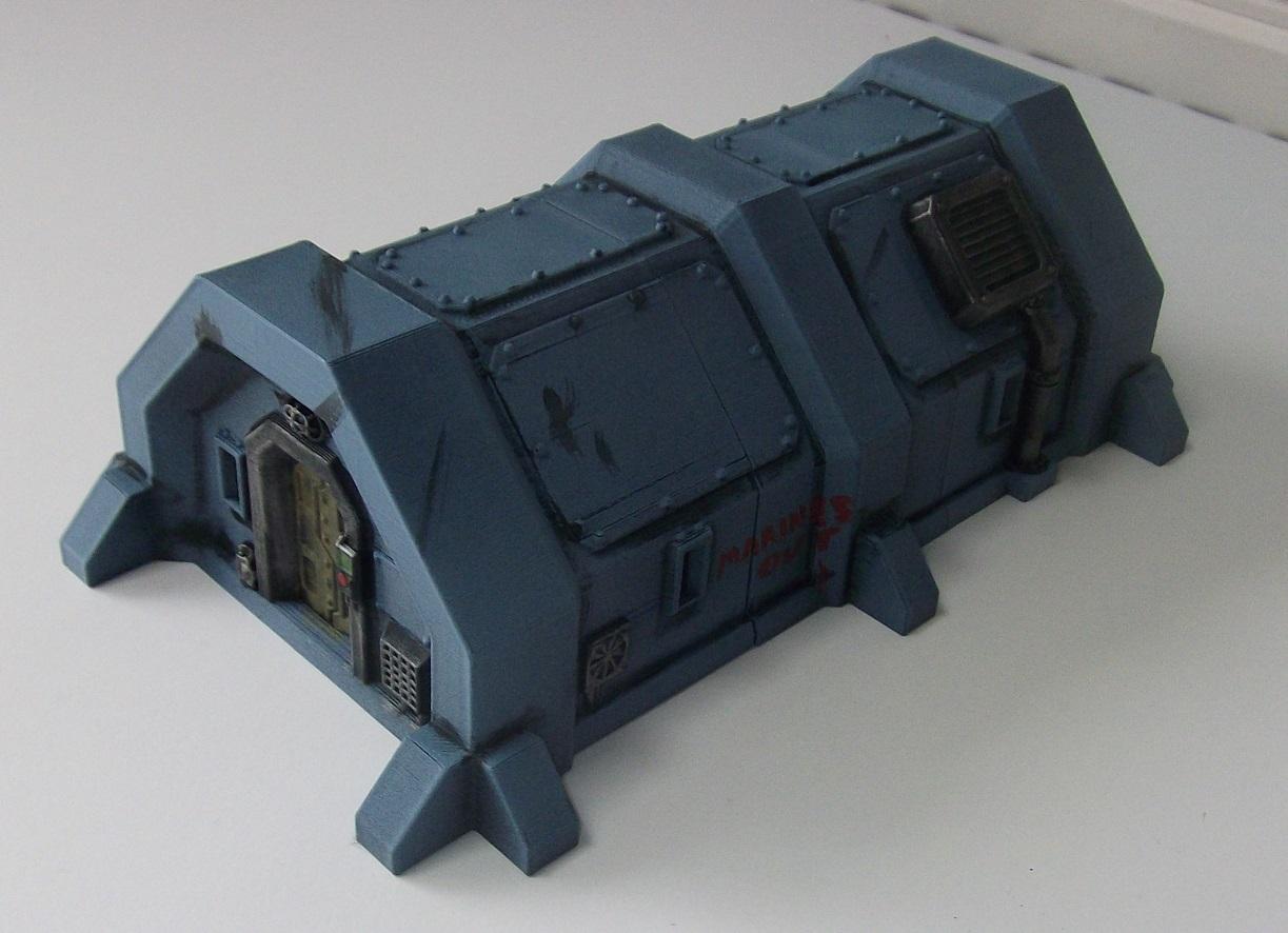 3d Printed, Terrain, 3d printed bunker terrain