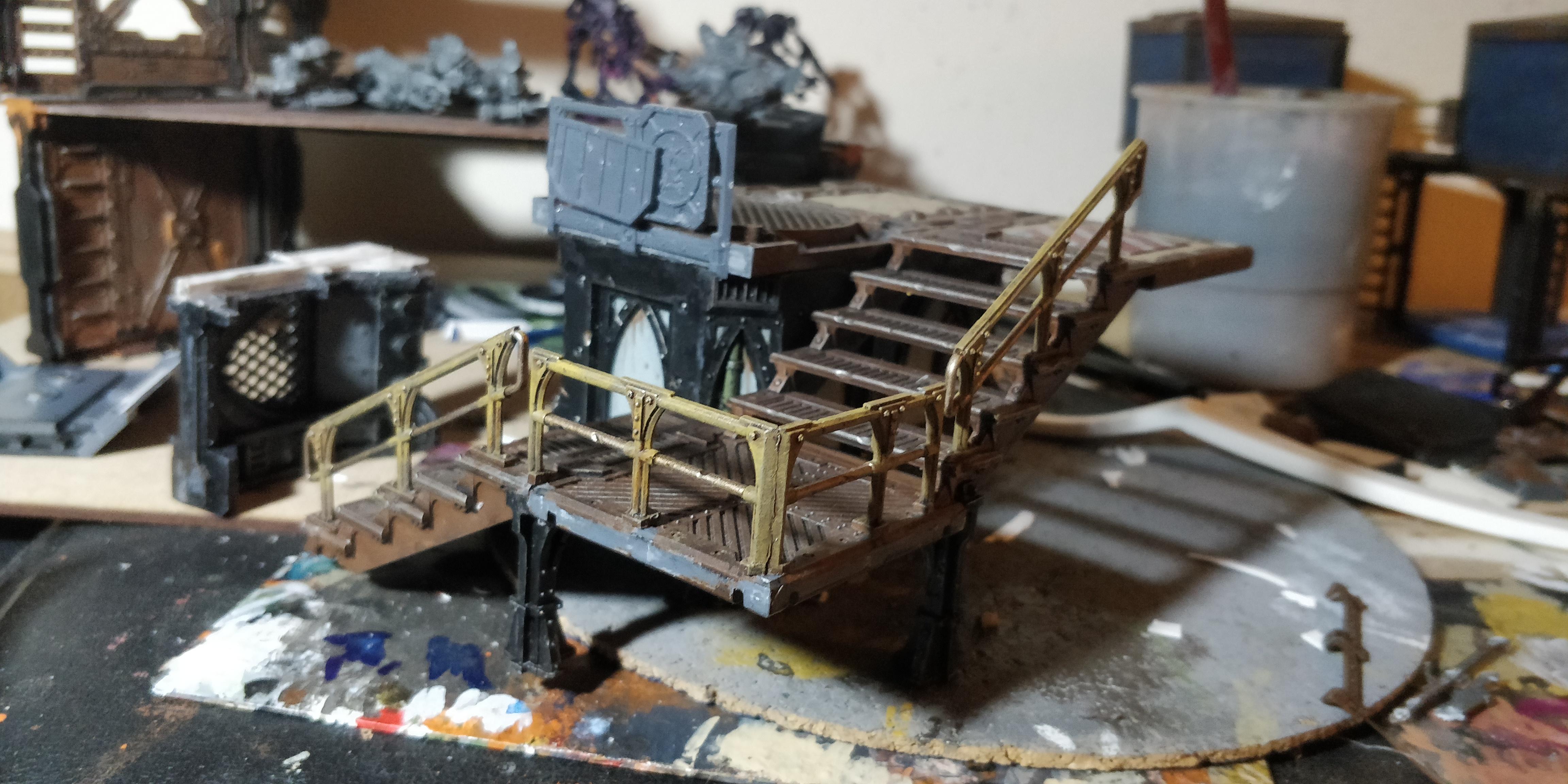 Mortalis, N17, Necromunda, Stairs, Stronghold, Terrain, Warhammer 40,000, Work In Progress, Zone, Zone Mortalis