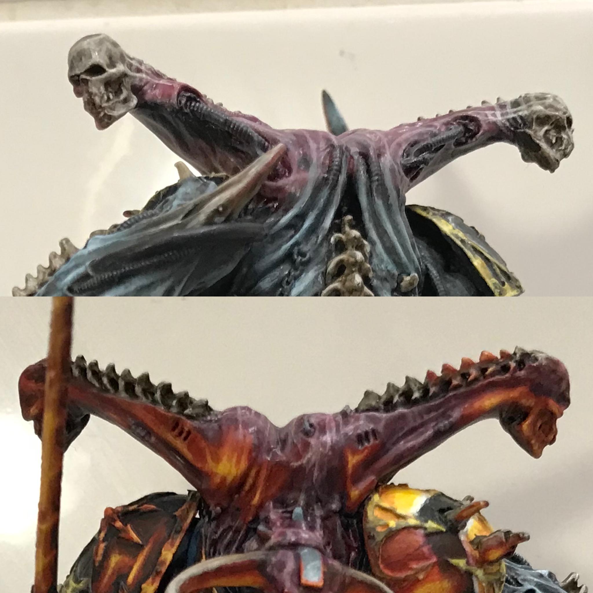 Chaosdiscordcomp, Daemon Prince, Greenstuff, Iron Warriors, Juan Diaz, Non-Metallic Metal, Object Source Lighting, Work In Progress