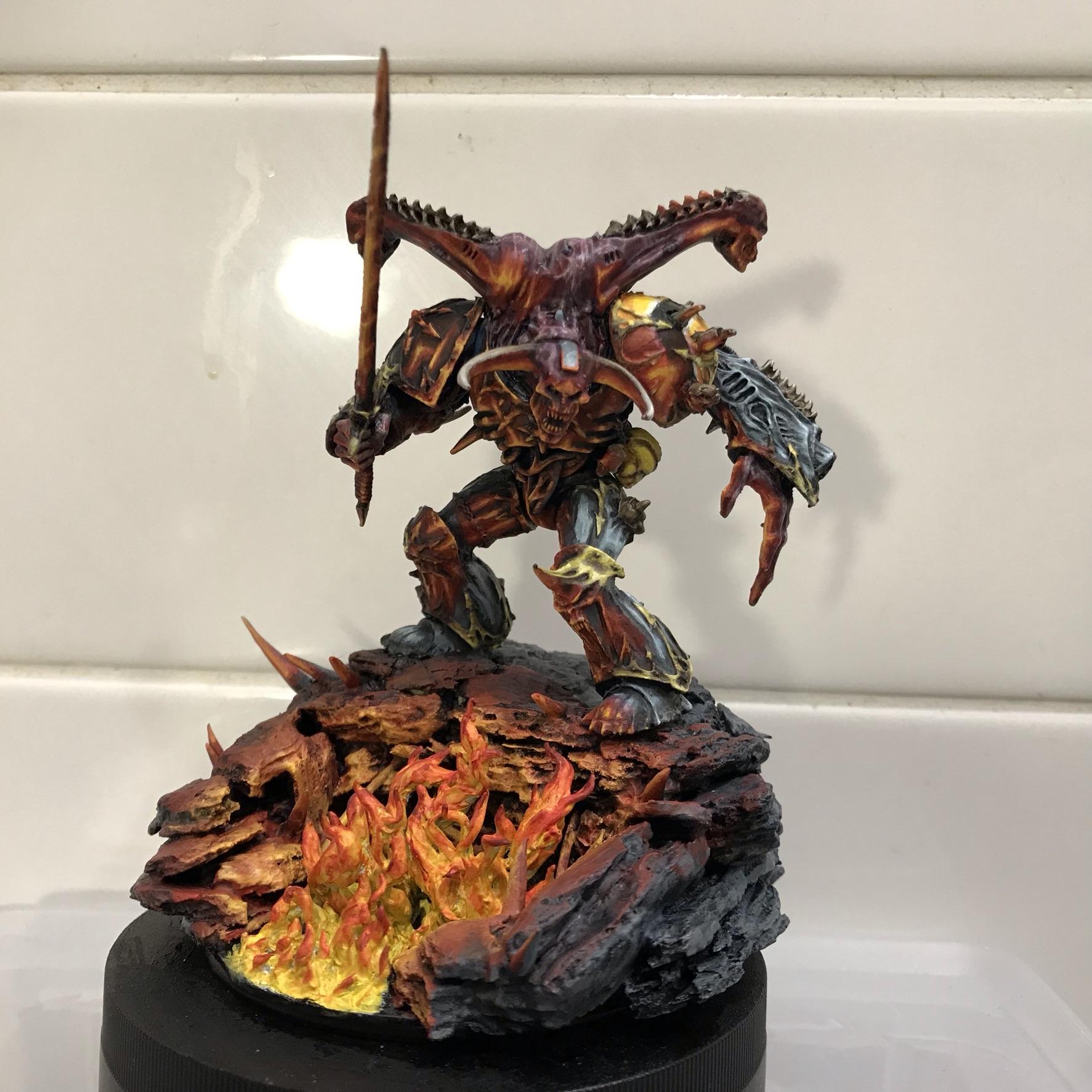 Chaosdiscordcomp, Daemon Prince, Greenstuff, Iron Warriors, Juan Diaz, Non-Metallic Metal, Object Source Lighting, Work In Progress