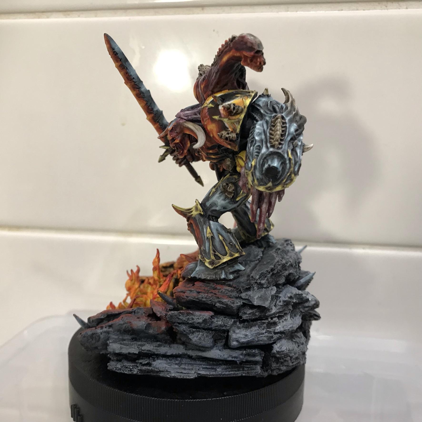 Chaosdiscordcomp, Daemon Prince, Greenstuff, Iron Warriors, Juan Diaz, Non-Metallic Metal, Object Source Lighting, Work In Progress