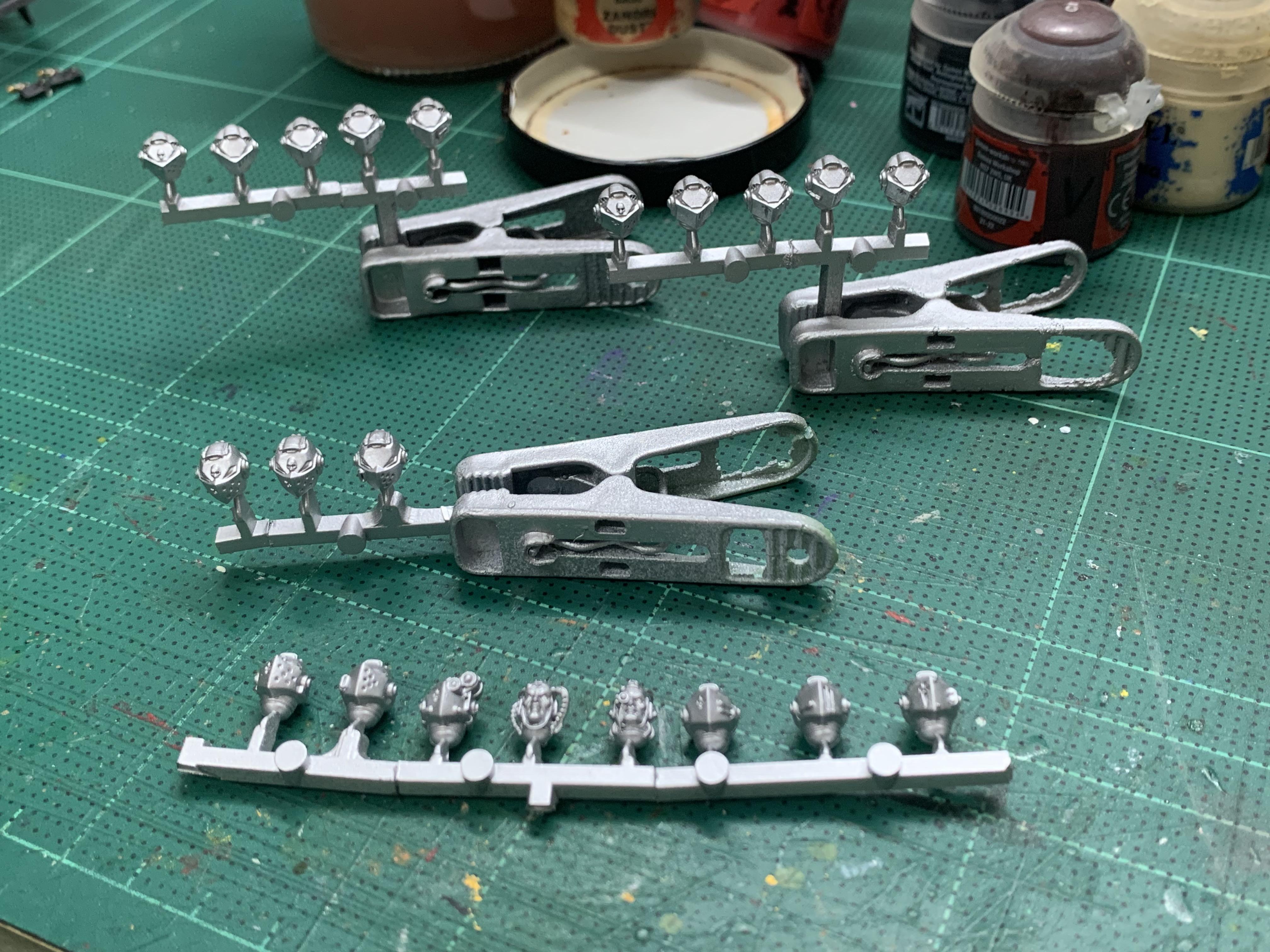 Grey Knights, Terminator Armor Head, Work In Progress