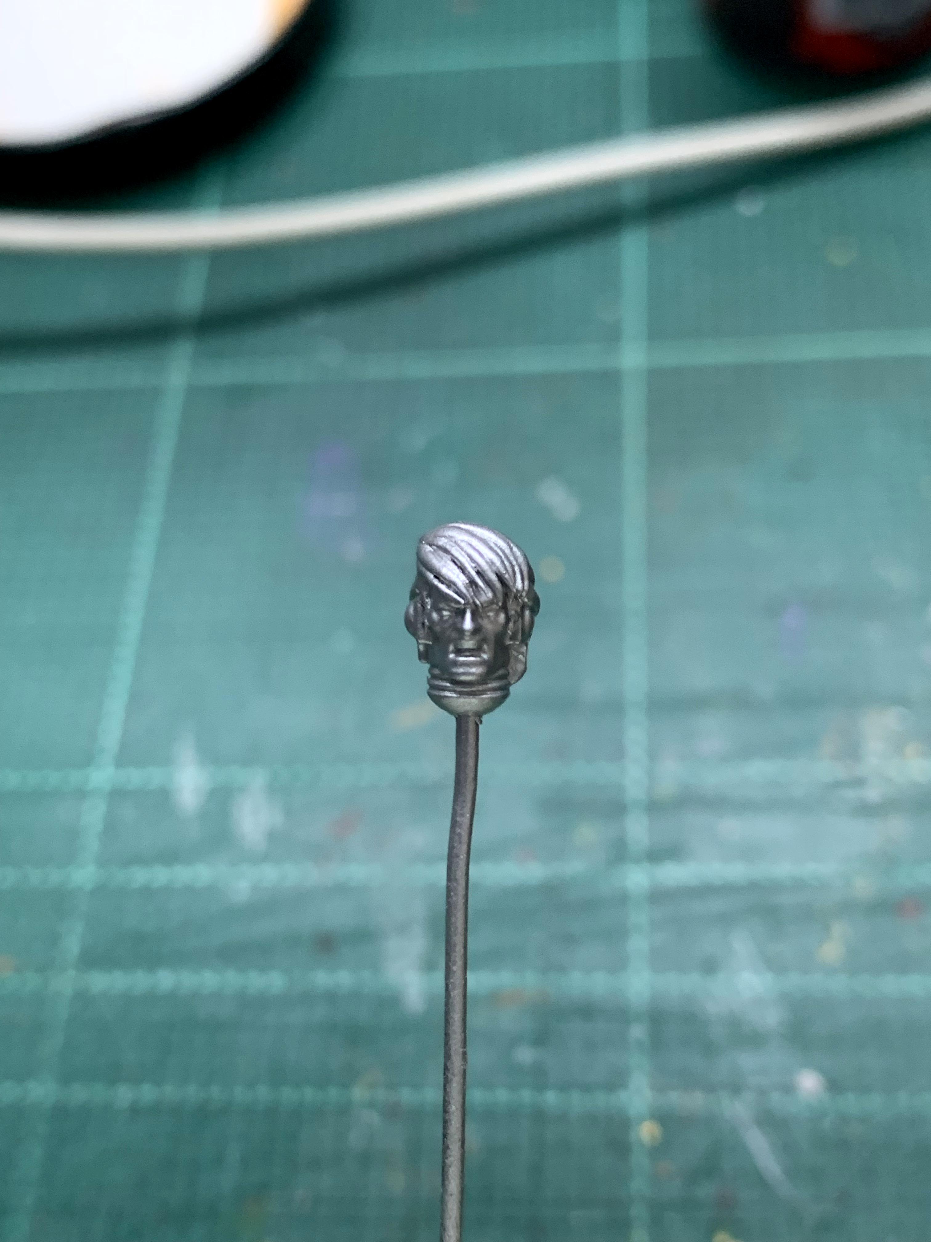 Grey Knights, Head, Justicar, Sanger Zonvolt, Terminator Armor, Work In Progress