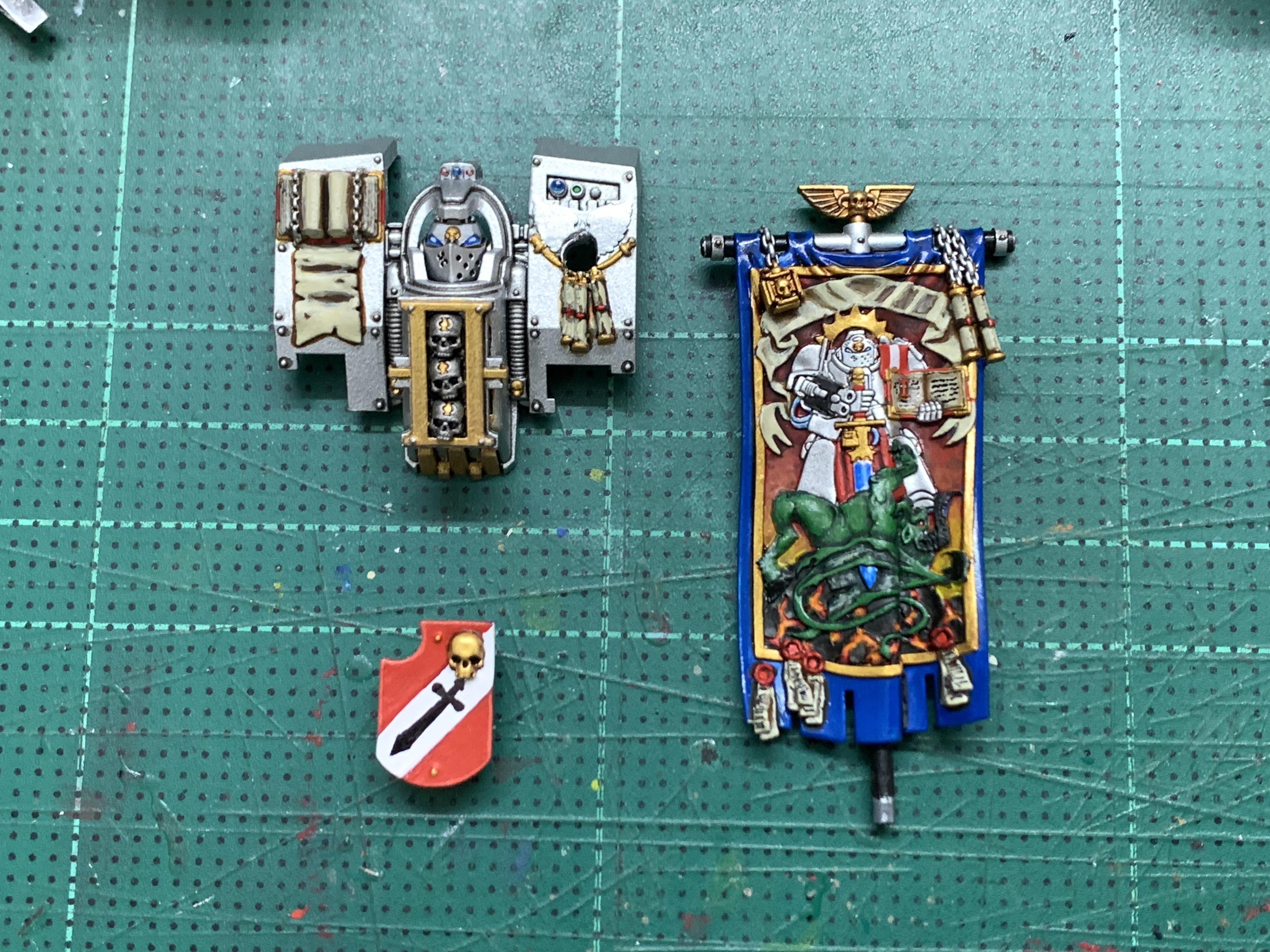 Banner, Dreadnought, Grey Knights, Venerable, Work In Progress