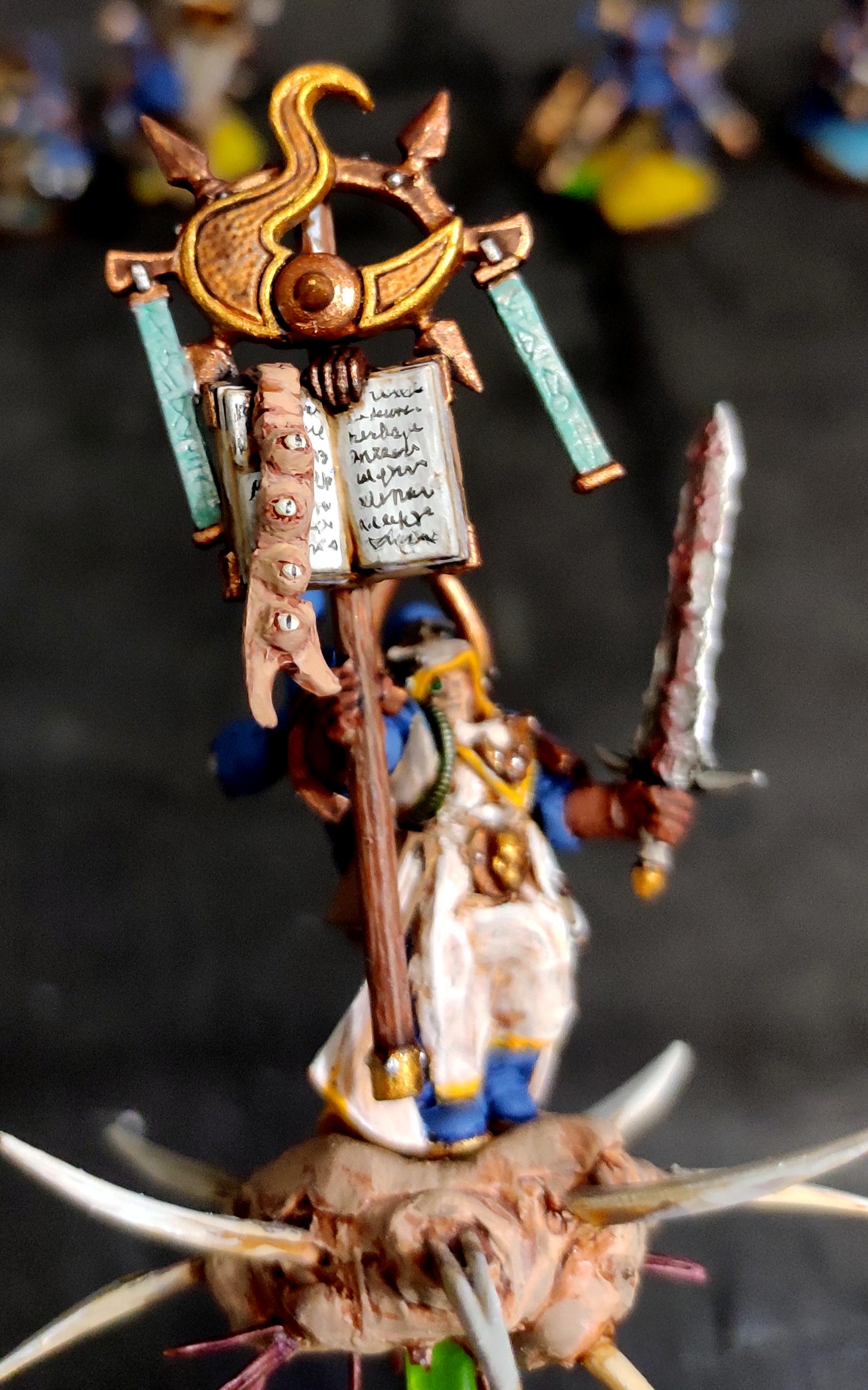 All Is Dust, Banner, Chaos, Chaos Space Marines, Conversion, Dark Vengeance, Disc Of Tzeentch, Exalted Sorcerer, Familiar, Heresy, Heretic Astartes, Infantry, Kitbash, Possessed, Regiment, Sword, Thousand Sons, Traitor Legions, Tzeentch, Warhammer 40,000