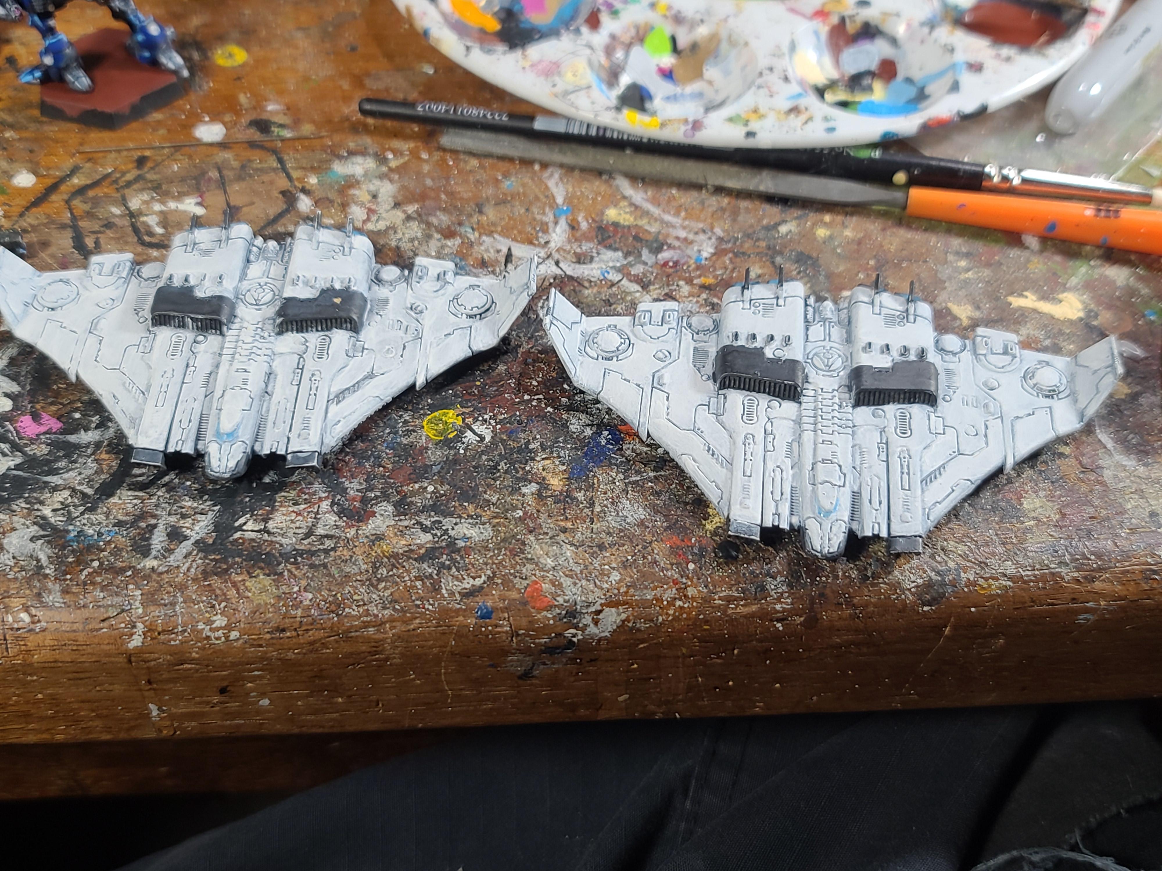 Aircraft, Areonautica Imperialis, Bomber, Games Workshop, Tau, Tiger Shark