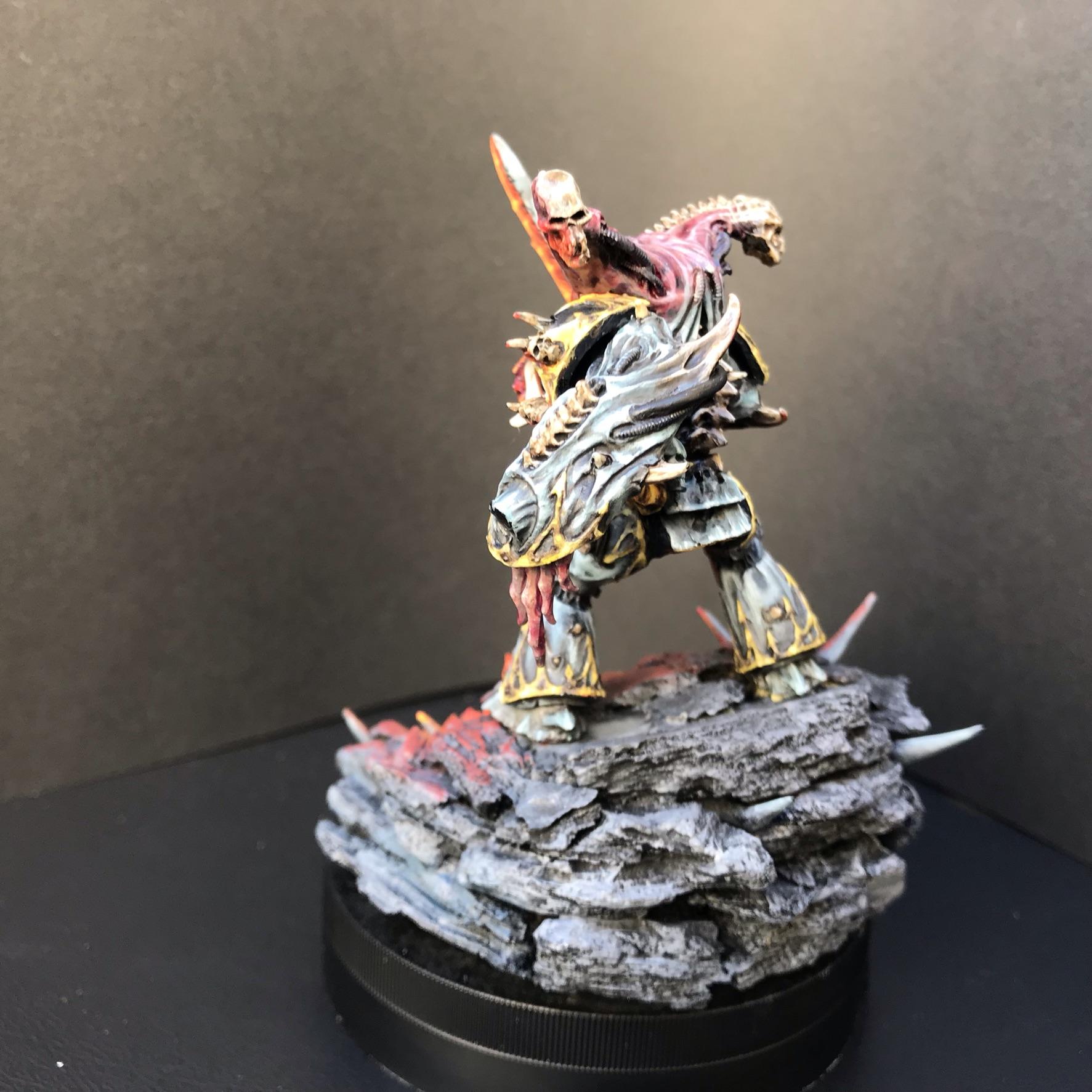 Base, Chaosdiscordcomp, Daemon Prince, Final, Fire, Greenstuff, Iron Warriors, Juan Diaz, Metal, Non-Metallic Metal, Object Source Lighting