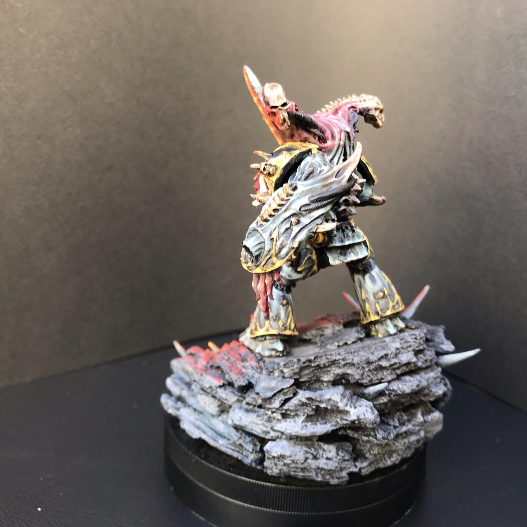 Base, Chaosdiscordcomp, Daemon Prince, Final, Fire, Greenstuff, Iron Warriors, Juan Diaz, Metal, Non-Metallic Metal, Object Source Lighting