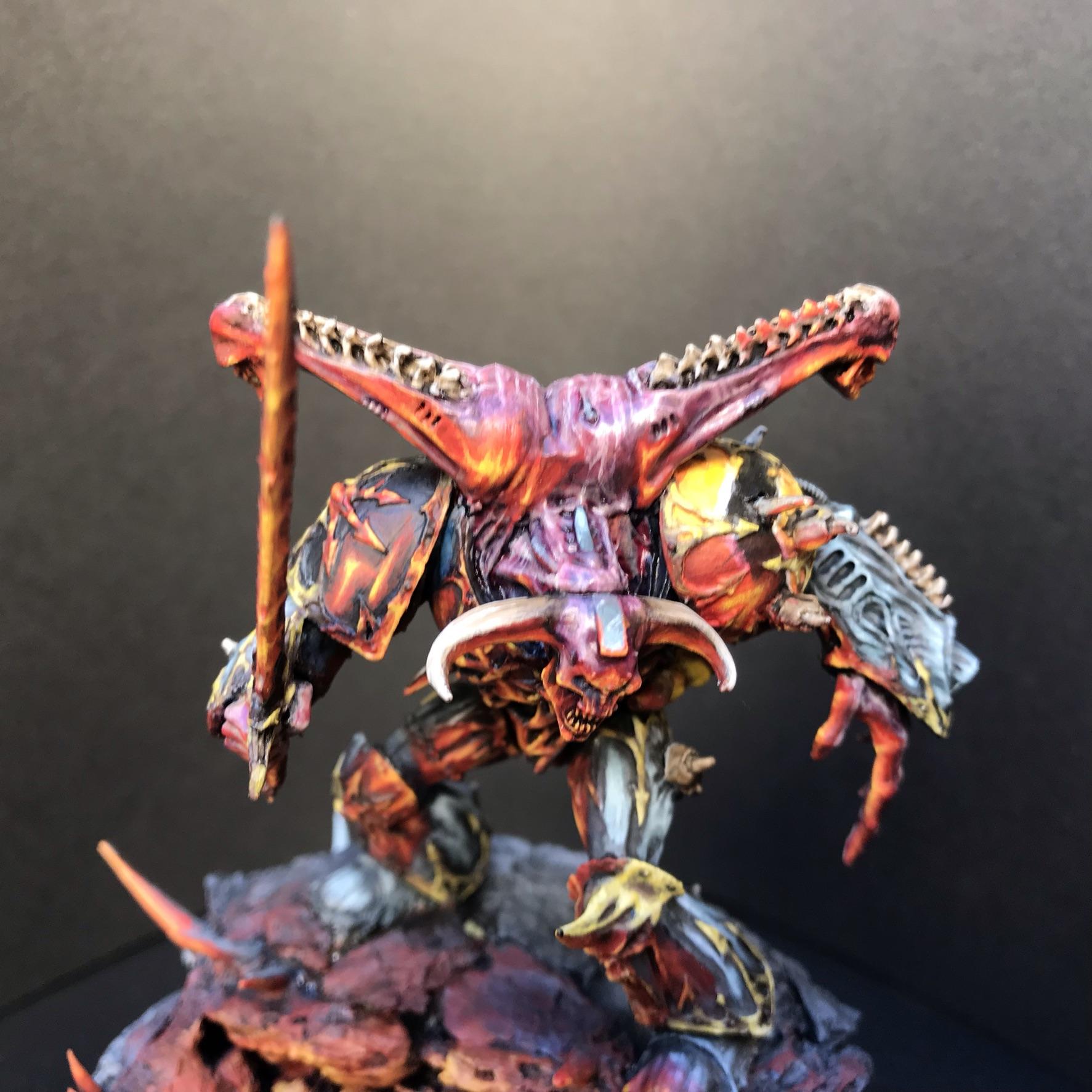 Base, Chaosdiscordcomp, Daemon Prince, Final, Fire, Greenstuff, Iron Warriors, Juan Diaz, Metal, Non-Metallic Metal, Object Source Lighting