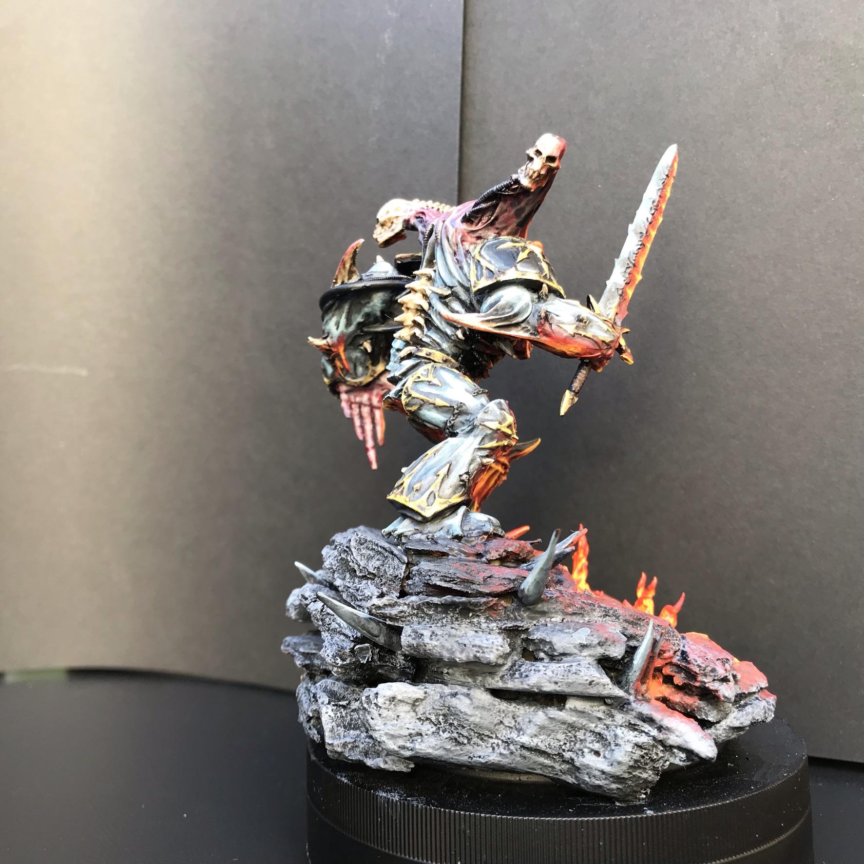 Base, Chaosdiscordcomp, Daemon Prince, Final, Fire, Greenstuff, Iron Warriors, Juan Diaz, Metal, Non-Metallic Metal, Object Source Lighting