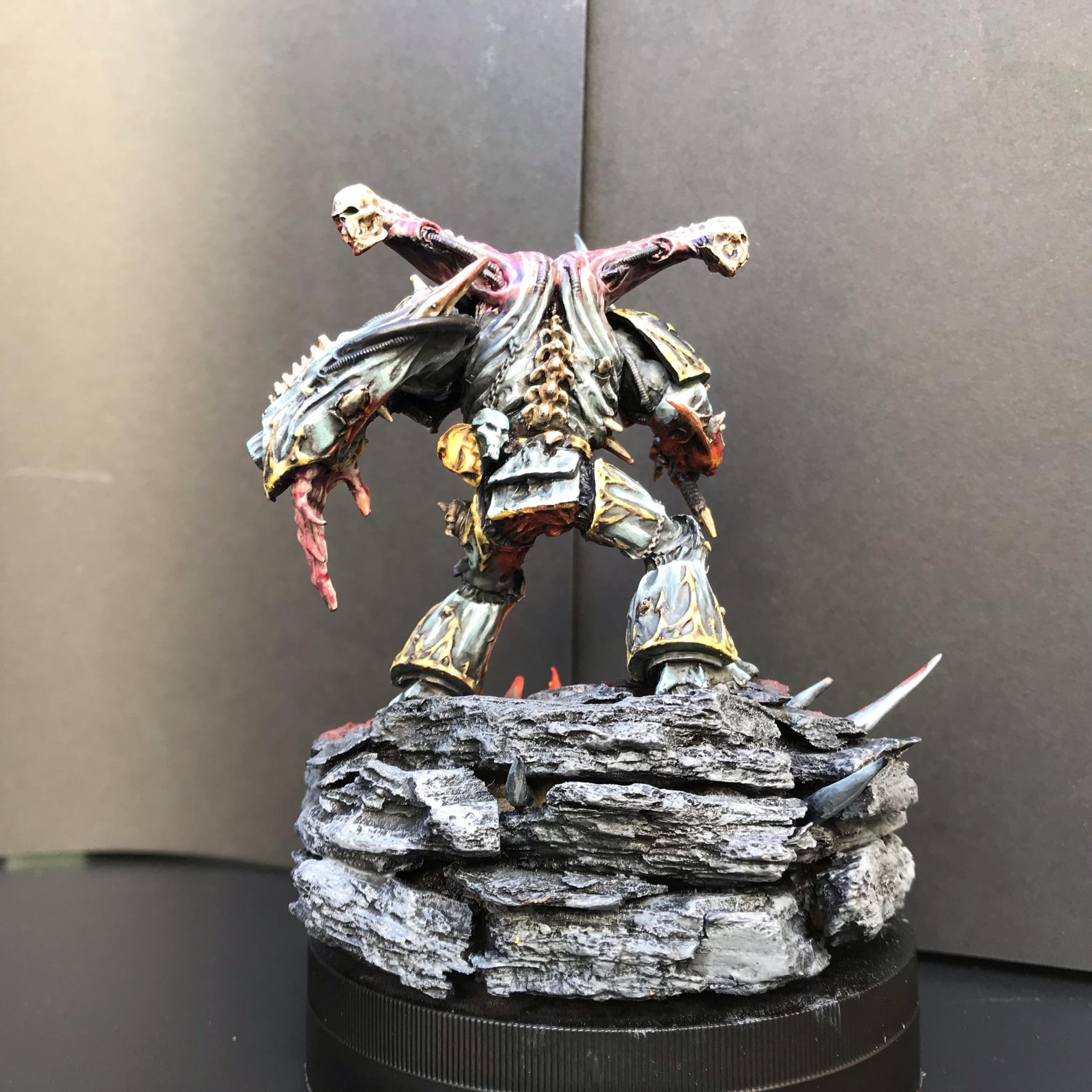 Base, Chaosdiscordcomp, Daemon Prince, Final, Fire, Greenstuff, Iron Warriors, Juan Diaz, Metal, Non-Metallic Metal, Object Source Lighting