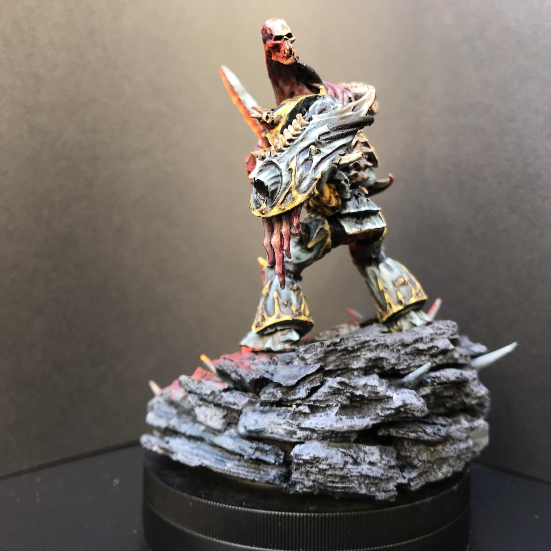 Base, Chaosdiscordcomp, Daemon Prince, Final, Fire, Greenstuff, Iron Warriors, Juan Diaz, Metal, Non-Metallic Metal, Object Source Lighting