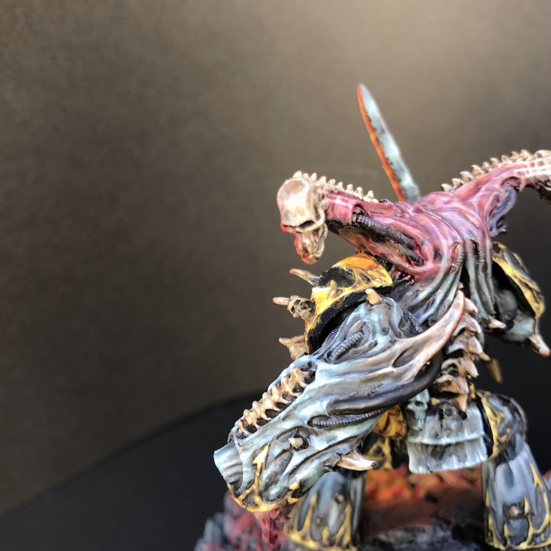 Base, Chaosdiscordcomp, Daemon Prince, Final, Fire, Greenstuff, Iron Warriors, Juan Diaz, Metal, Non-Metallic Metal, Object Source Lighting