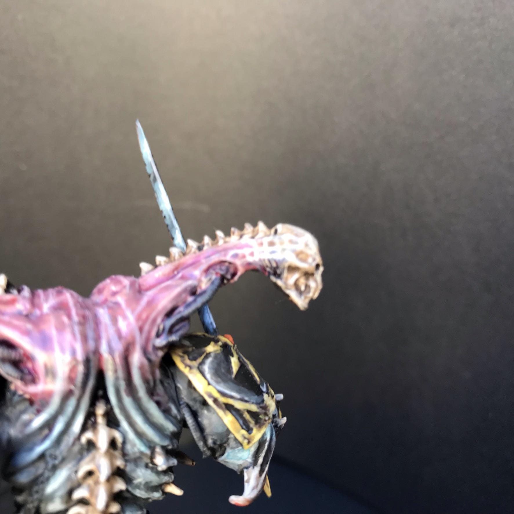 Base, Chaosdiscordcomp, Daemon Prince, Final, Fire, Greenstuff, Iron Warriors, Juan Diaz, Metal, Non-Metallic Metal, Object Source Lighting