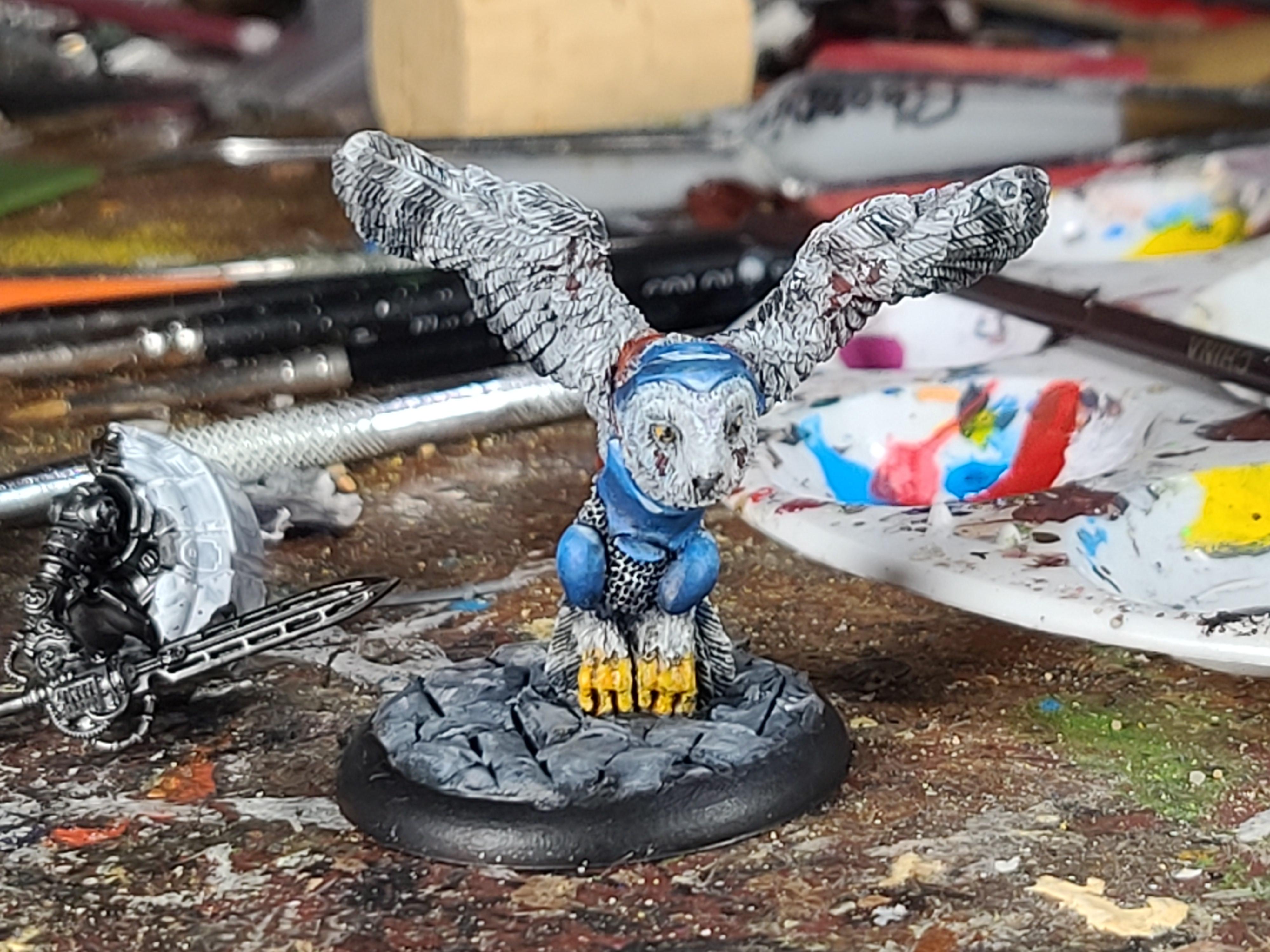 Adventurers, Burrows And Badgers, Dungeons And Dragons, Oathsworn Miniatures, Owl, Snowy Owl