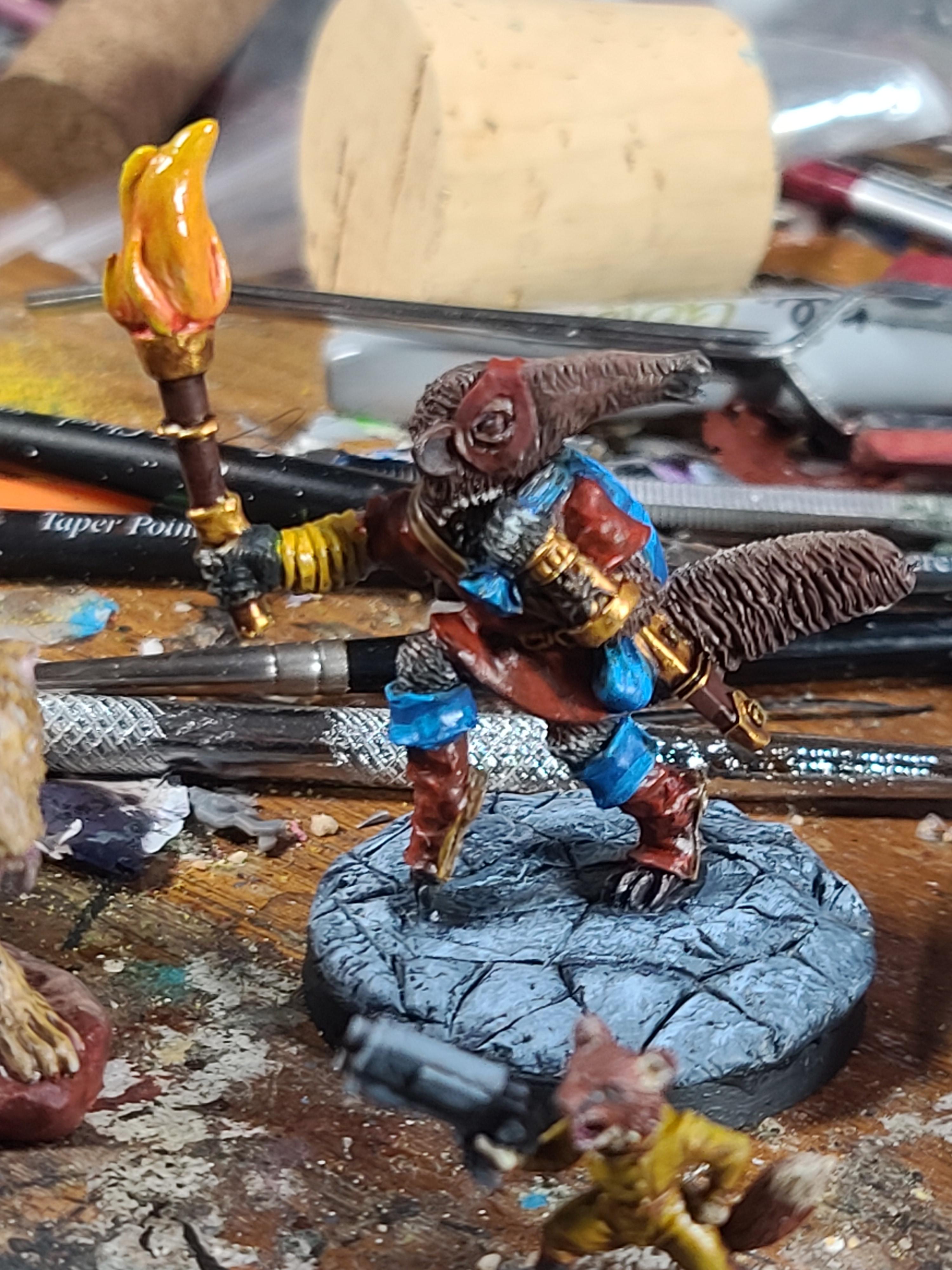 Animal Adventurers, Anteater, Dark Sword Miniatures, Dungeons And Dragons, Theif