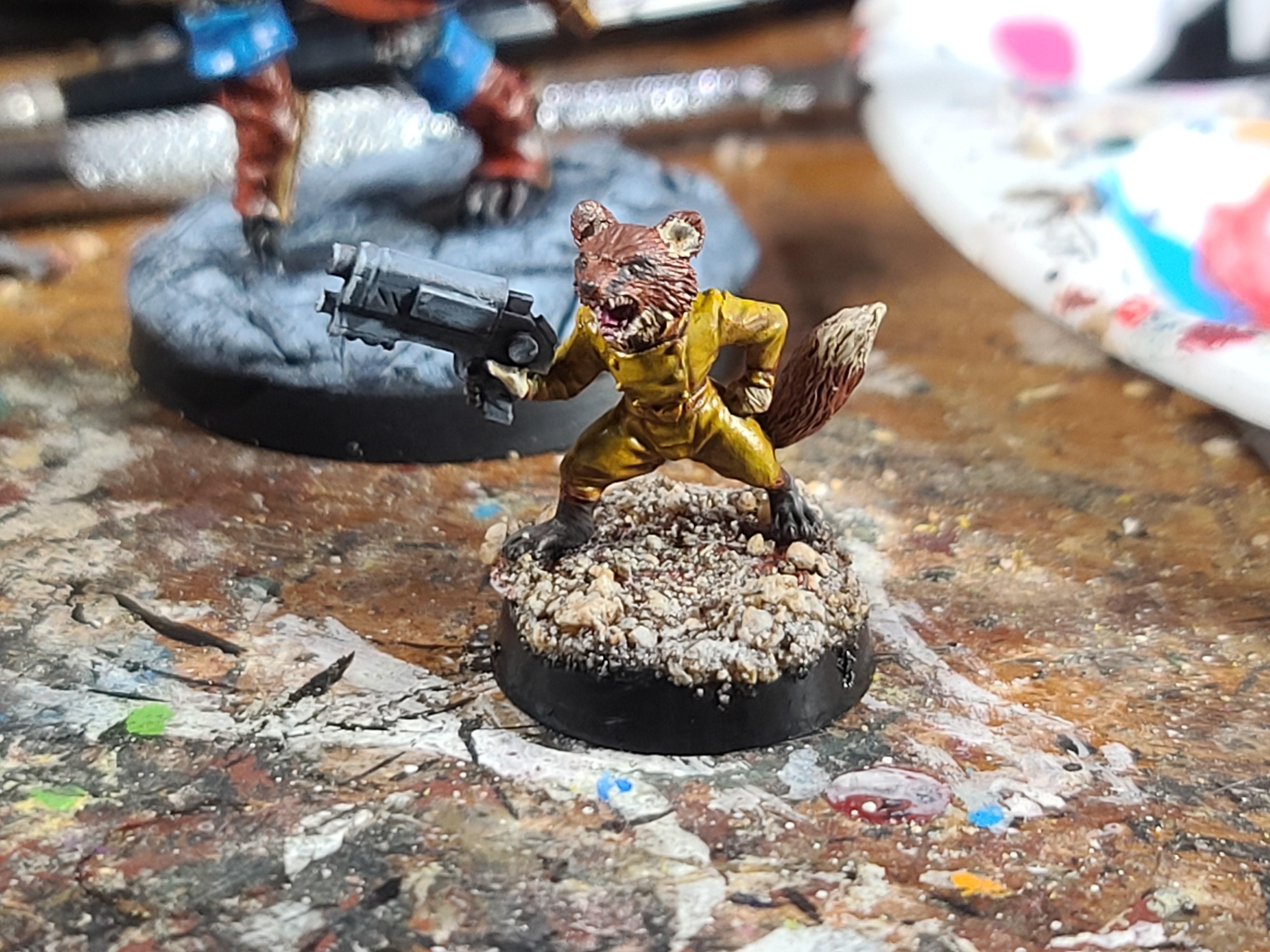 Bombshell Miniatures, Gun, Racoon, Rocket Racoon