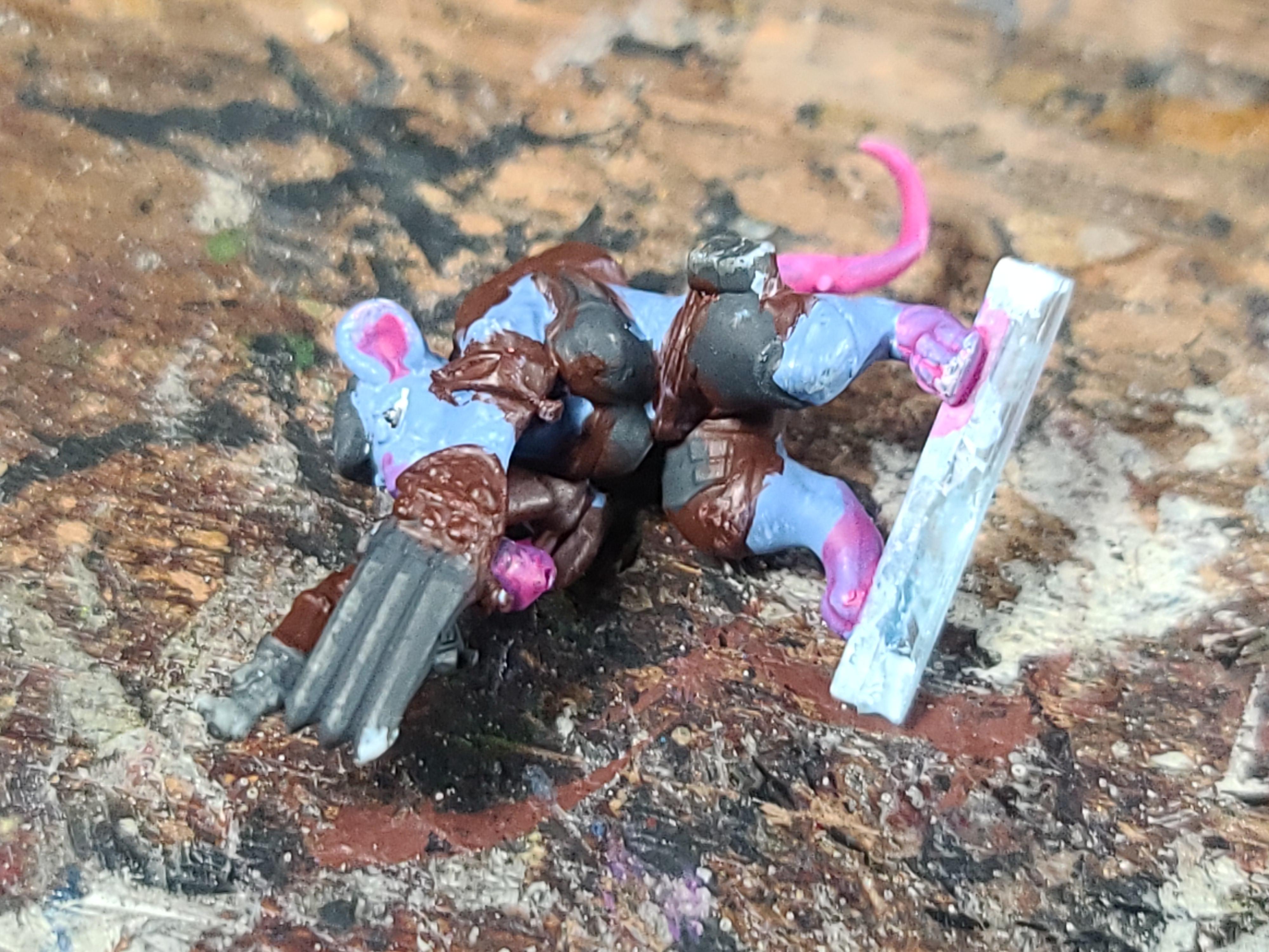 3d Print, Ak47, Heroforge, Rat, Ratlings With Gatlings