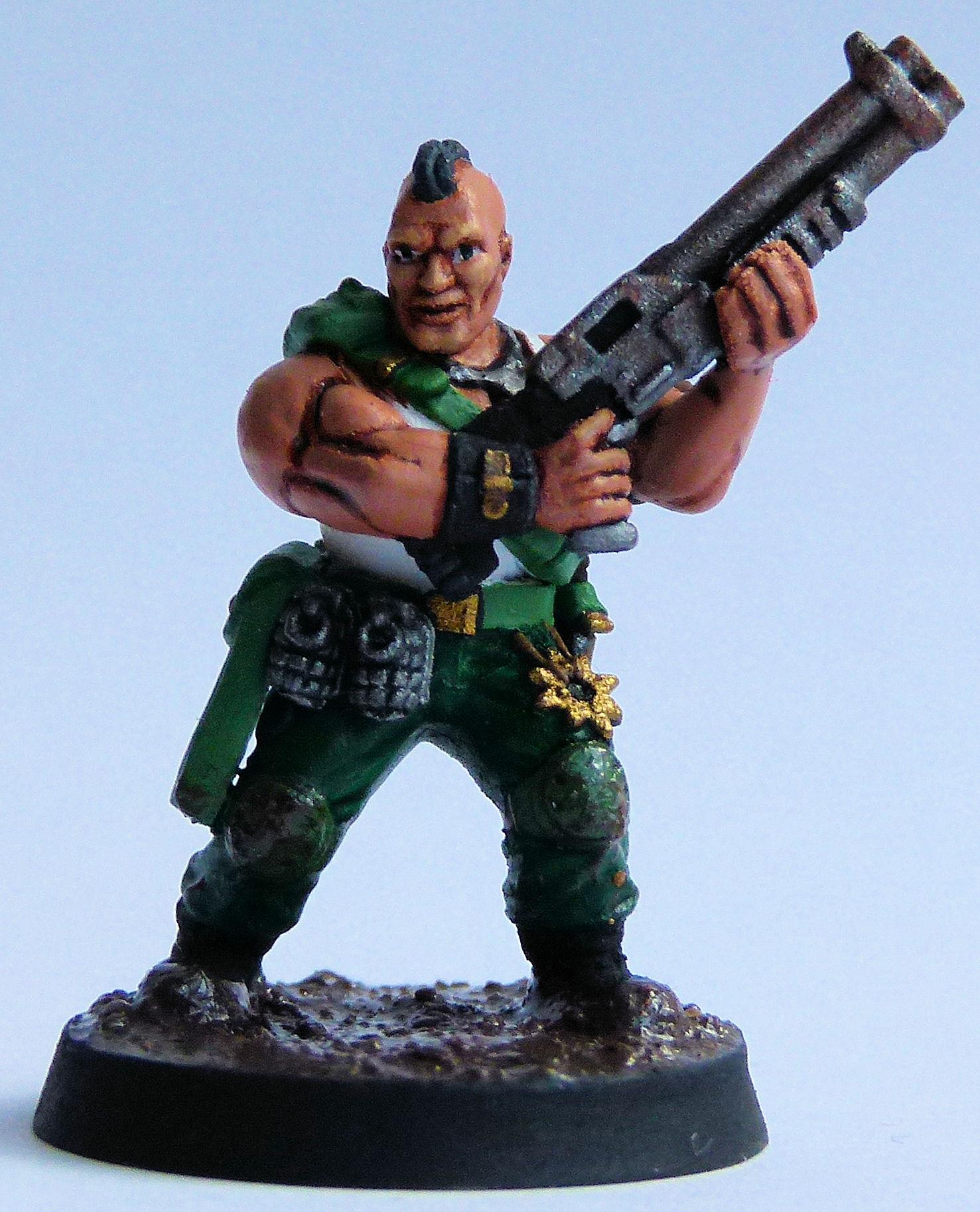 Chaos Catachan &quot;27th Weavers&quot; Trooper Front