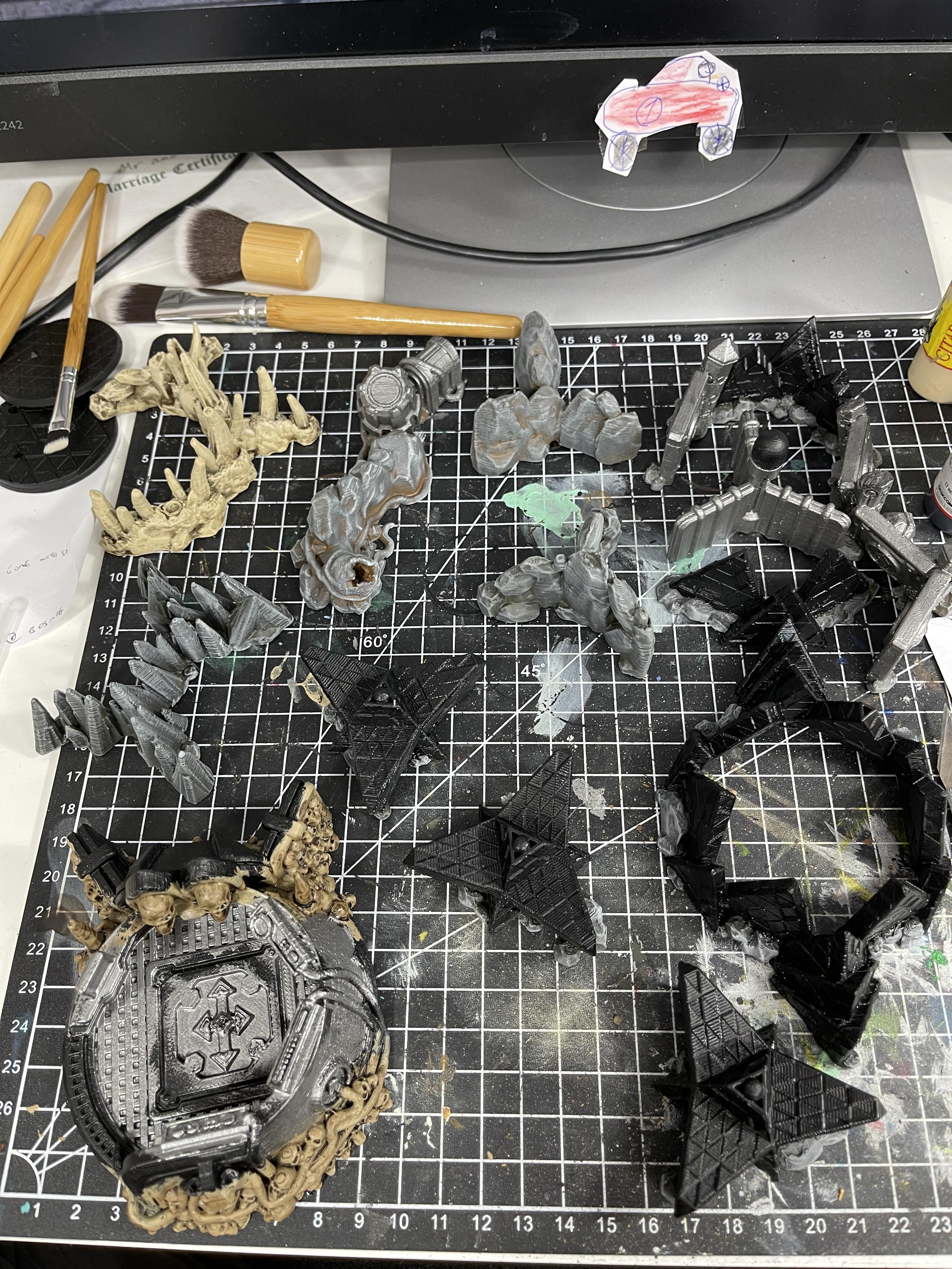 3d Printed, Blackstone Fortress, Dragons Rest, Trihex Citadel, Warhammer 40,000, Warhammer Quest
