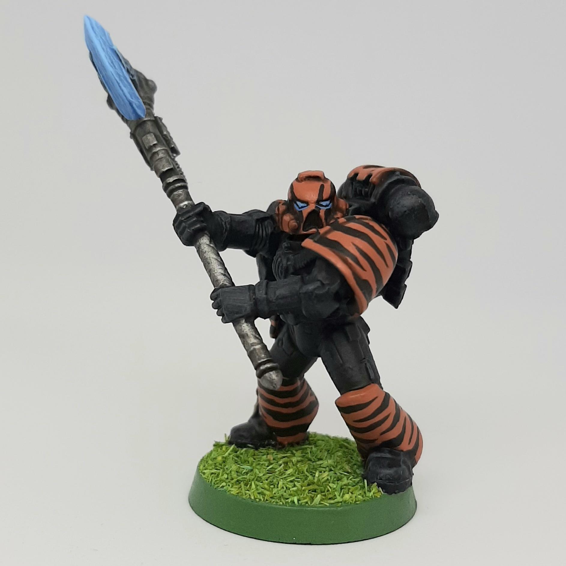Adeptus, Astartes, Axe, Camouflage, Character, Conversion, Custom, Fighting, Forest, Handed, Jungle, Kitbash, Parashu, Poweraxe, Space, Space Marines, Special, Tigers, Two, Veda