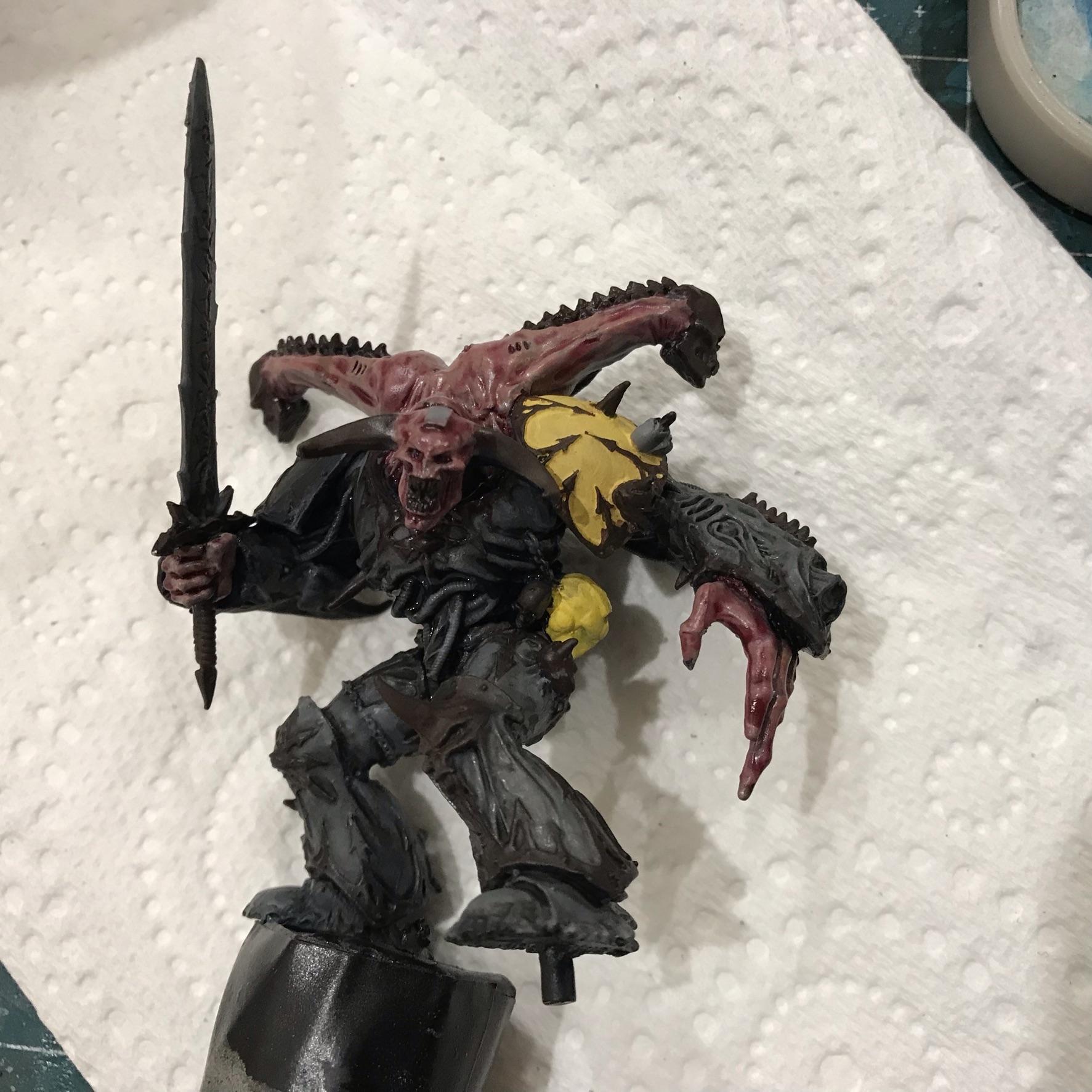 Chaosdiscordcomp, Daemon Prince, Greenstuff, Object Source Lighting