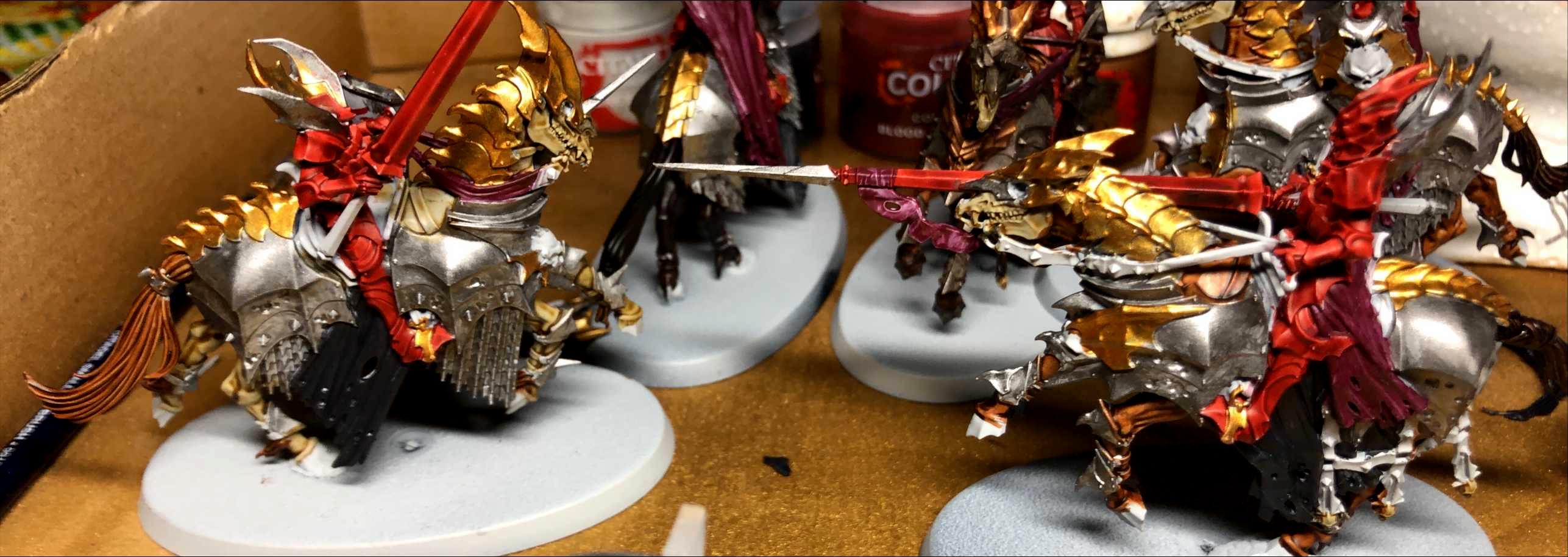 Group of bloodknights WIP horse