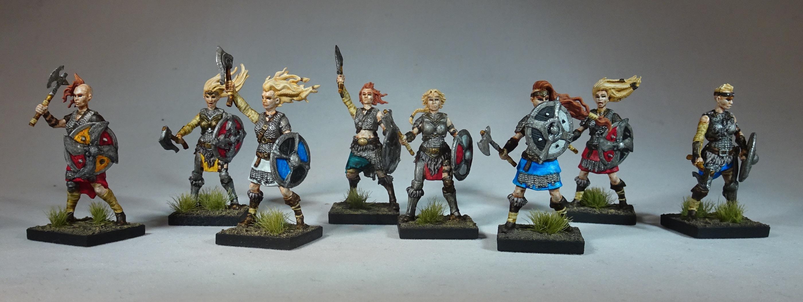Albion, Celts, Shieldwolf Miniatures Shieldmaiden Warriors, Vikings