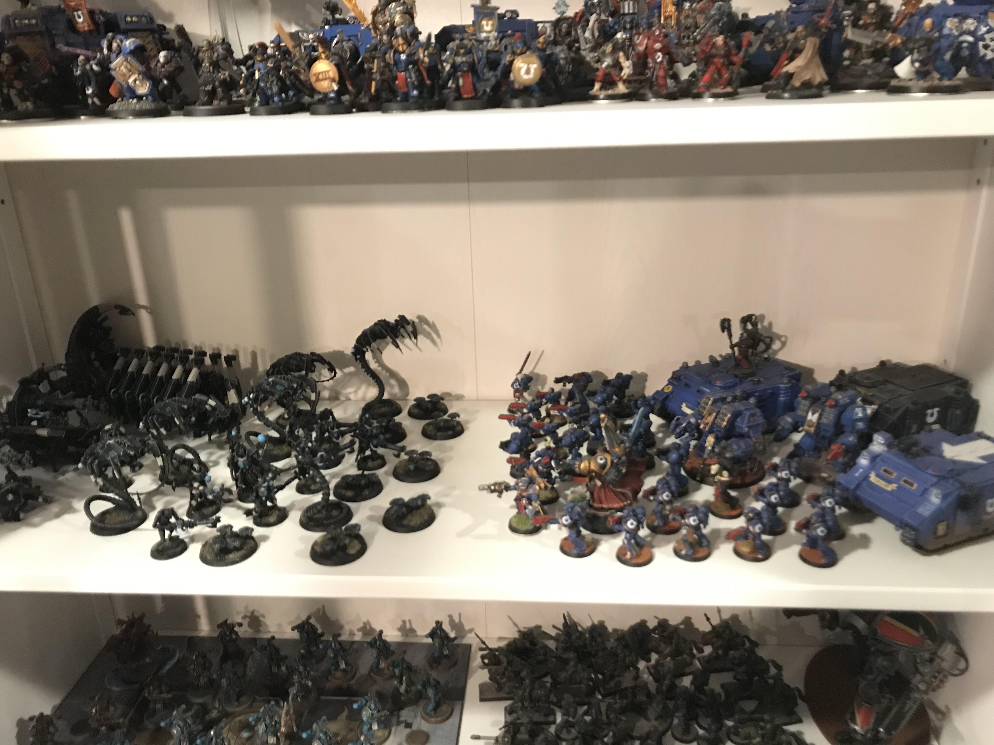 Armies, Basement, Display, First Born, Horus Heresy, Painted, Painted Armies, Storage