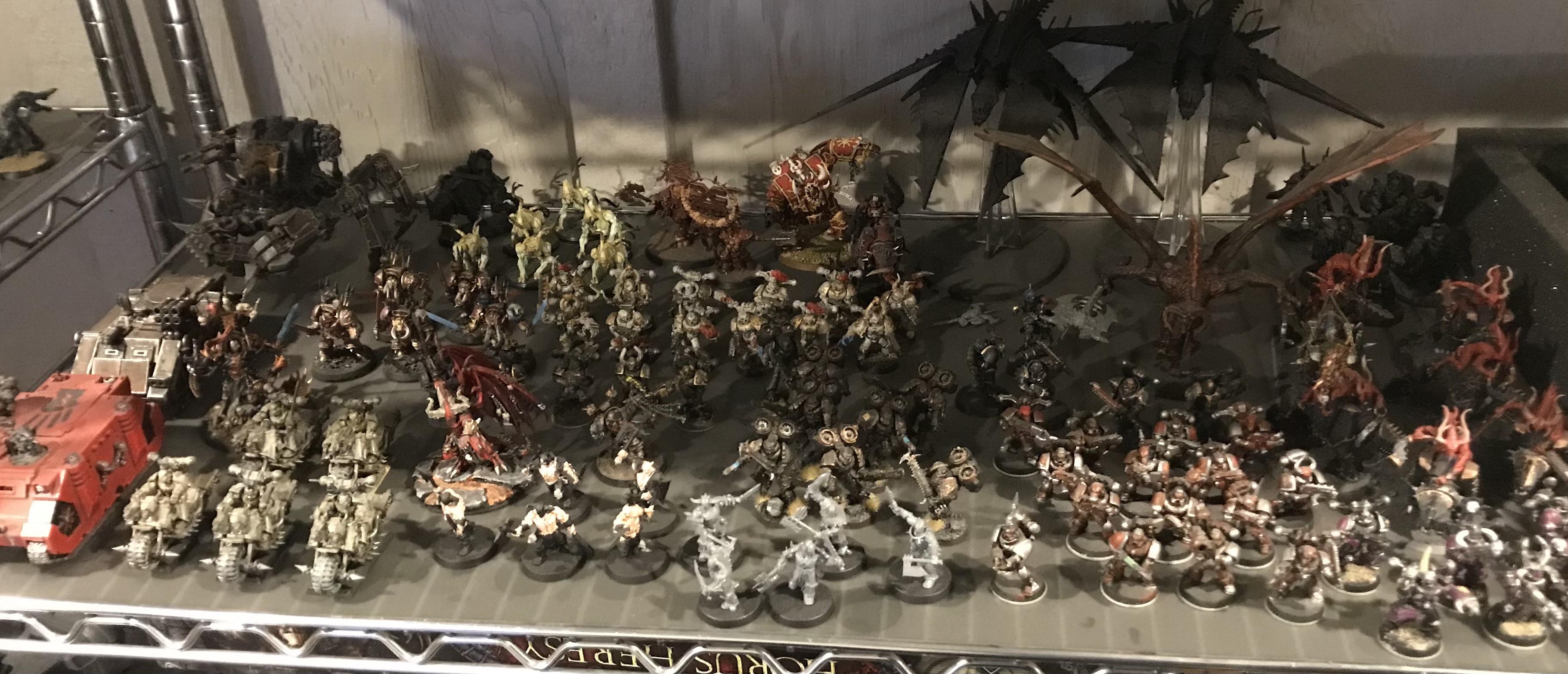 Armies, Basement, Display, First Born, Horus Heresy, Painted, Painted Armies, Storage