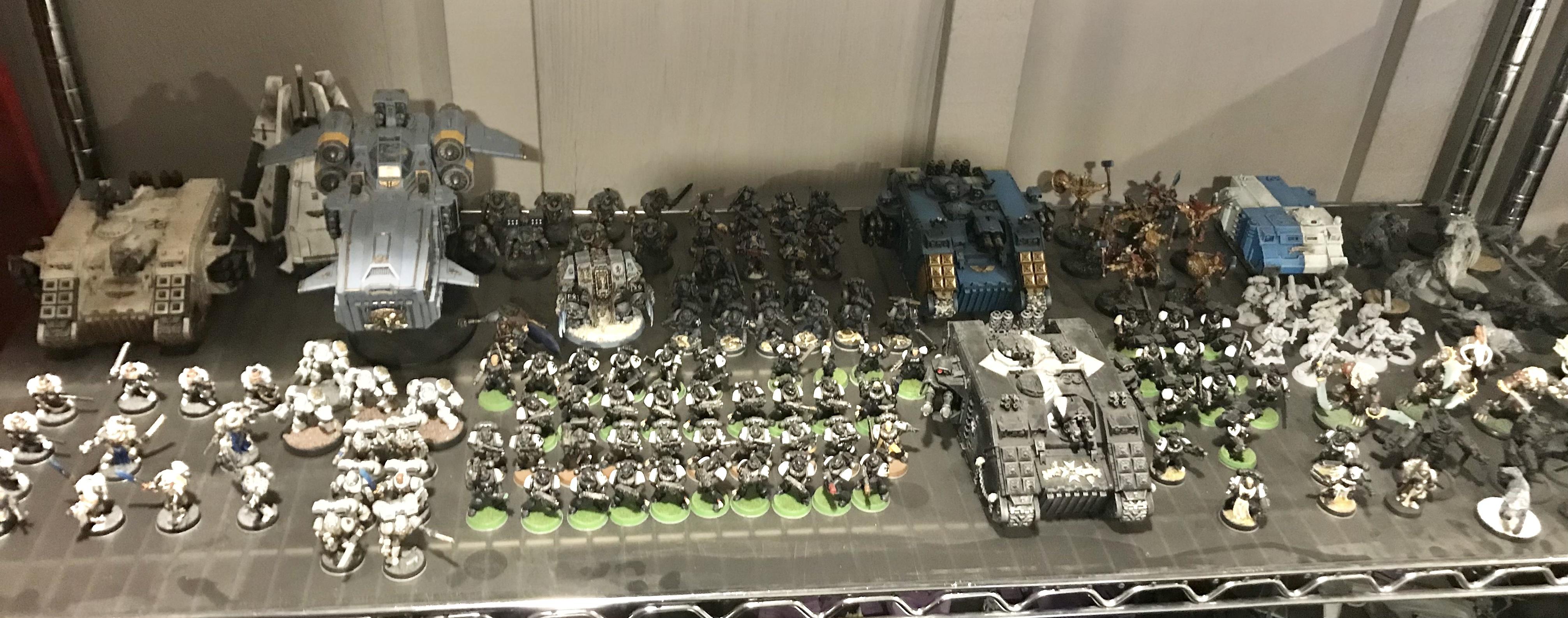 Armies, Basement, Display, First Born, Horus Heresy, Painted, Painted Armies, Storage