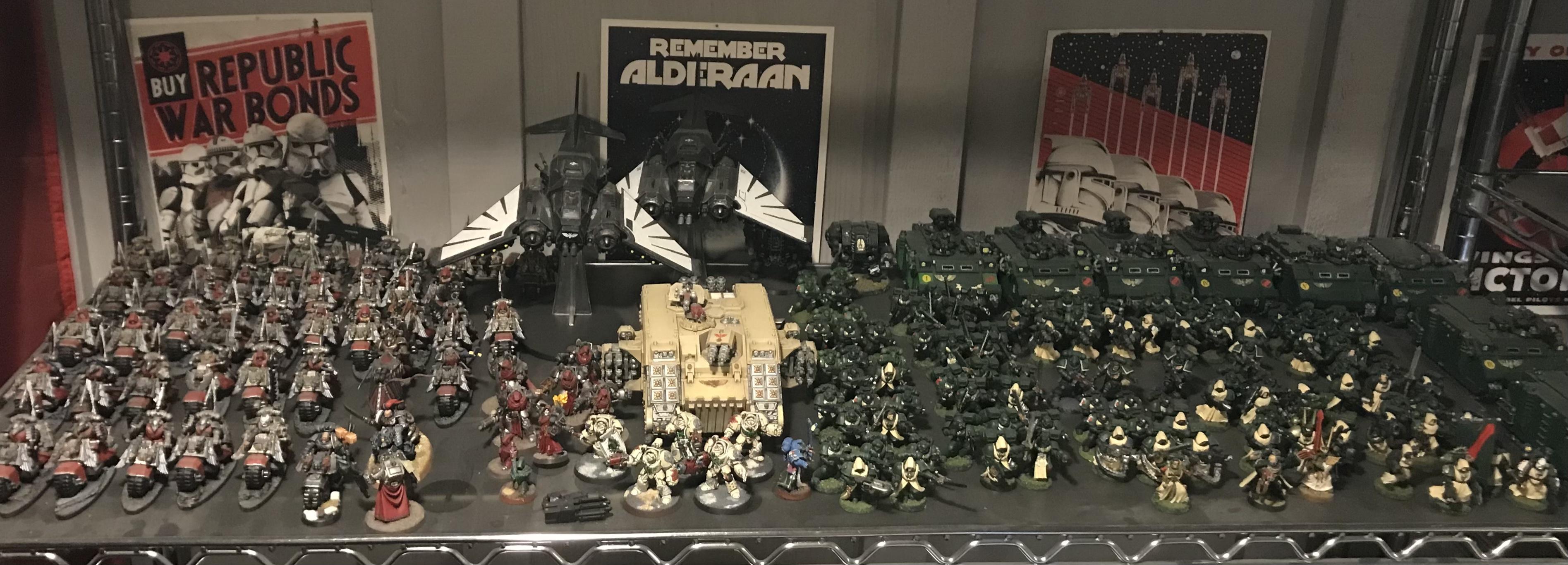 Armies, Basement, Display, First Born, Horus Heresy, Painted, Painted Armies, Storage