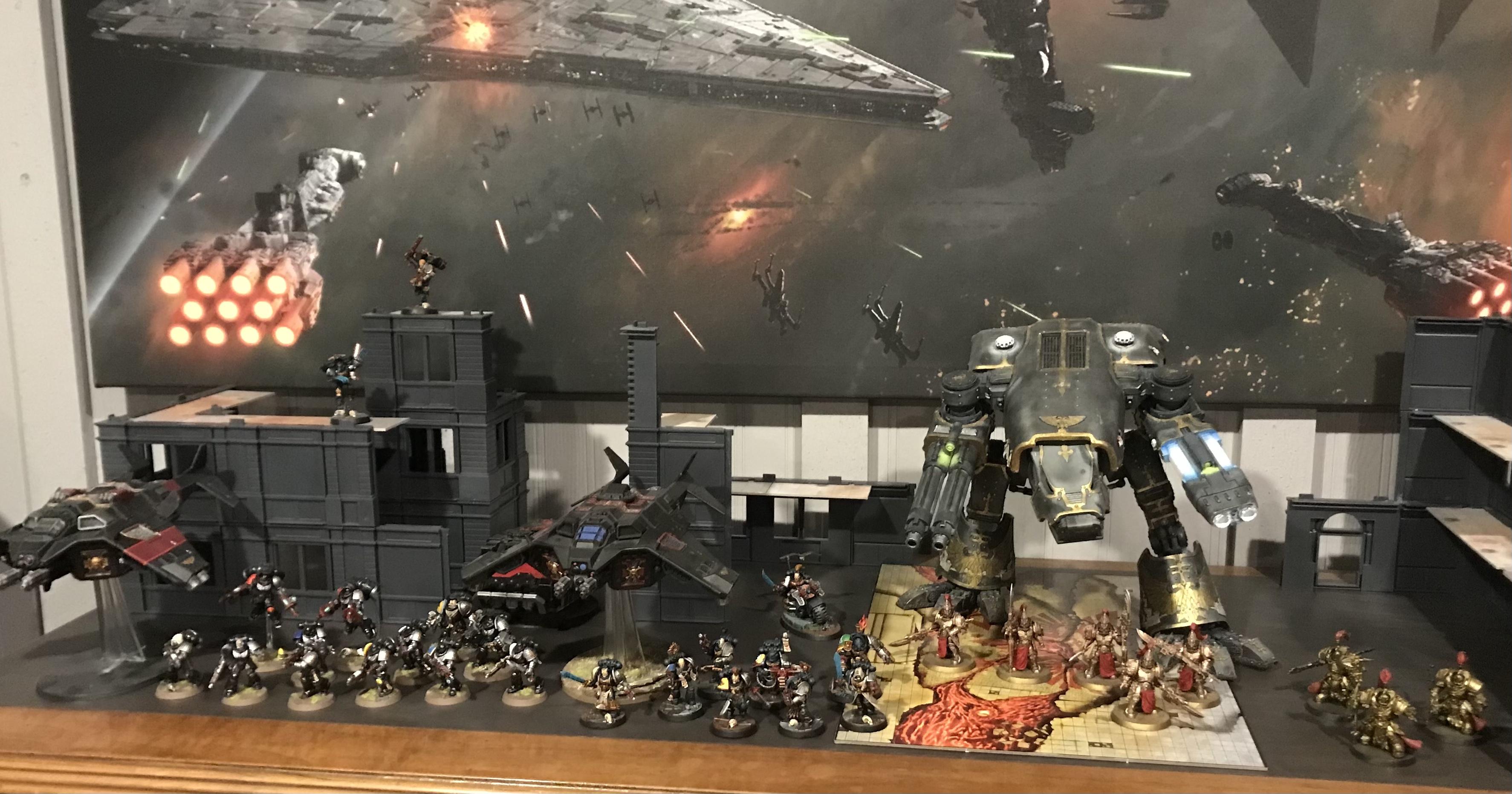 Armies, Basement, Display, First Born, Horus Heresy, Painted, Painted Armies, Storage