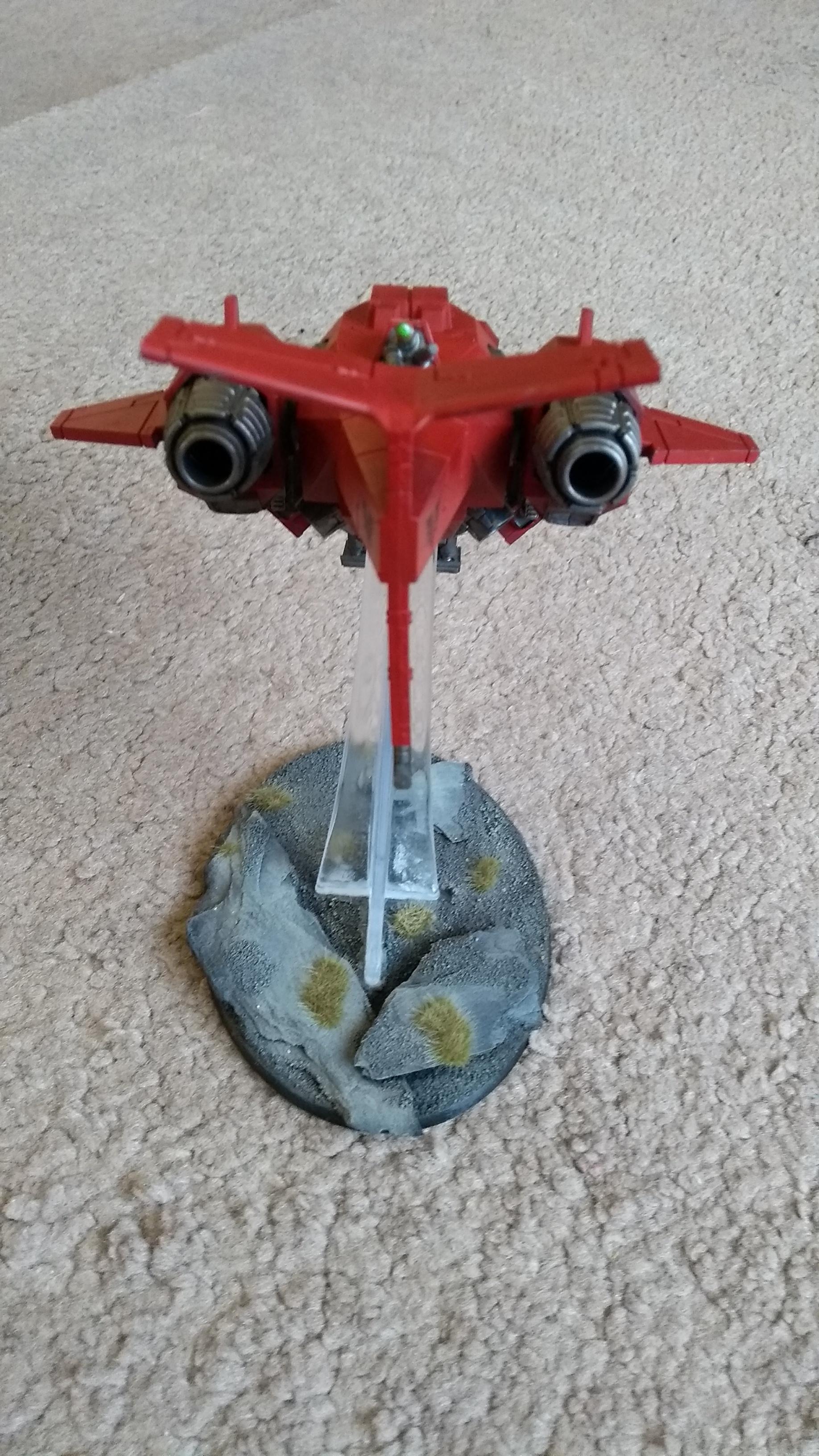 Rear overhead view