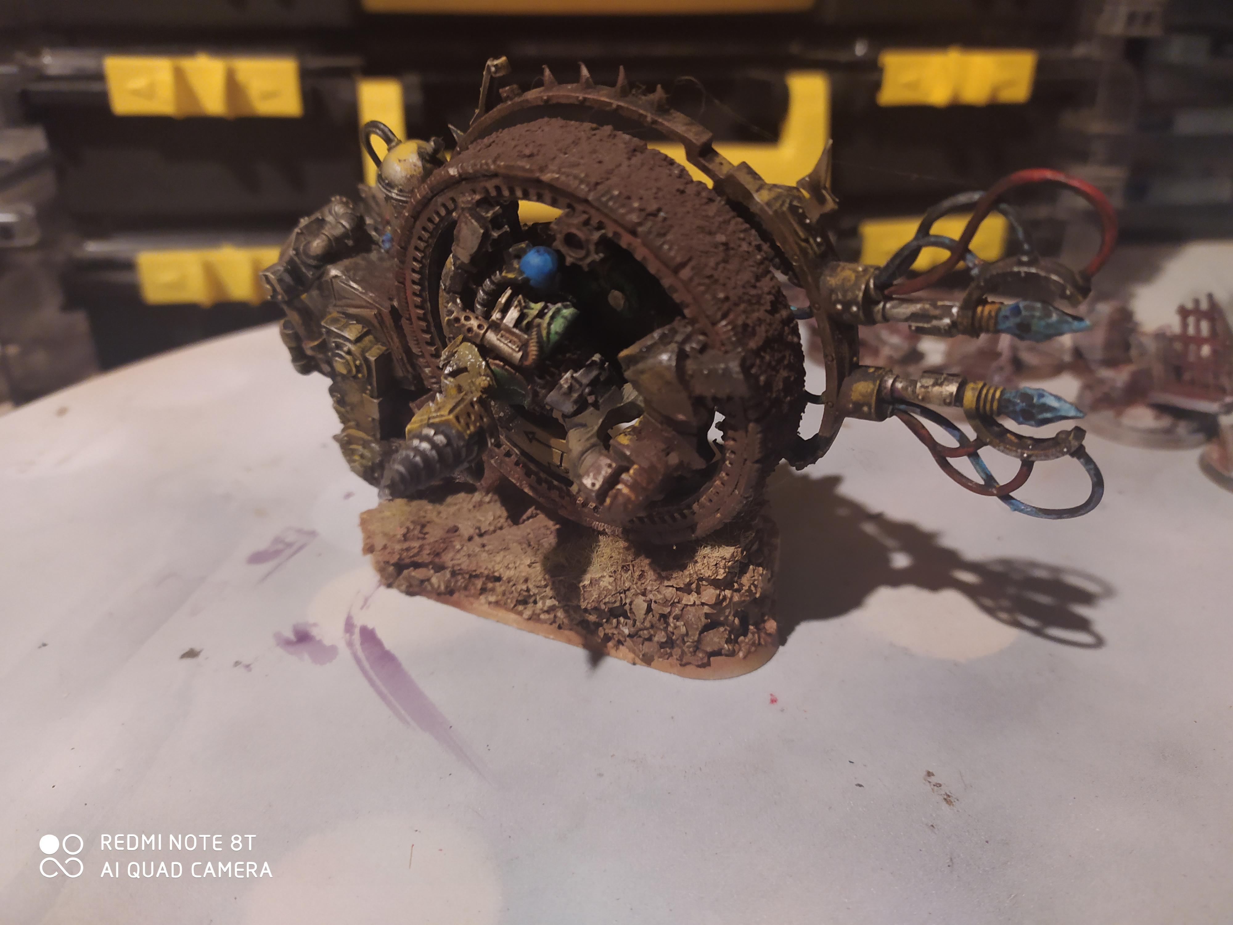 Big Mek on bike with shokk 