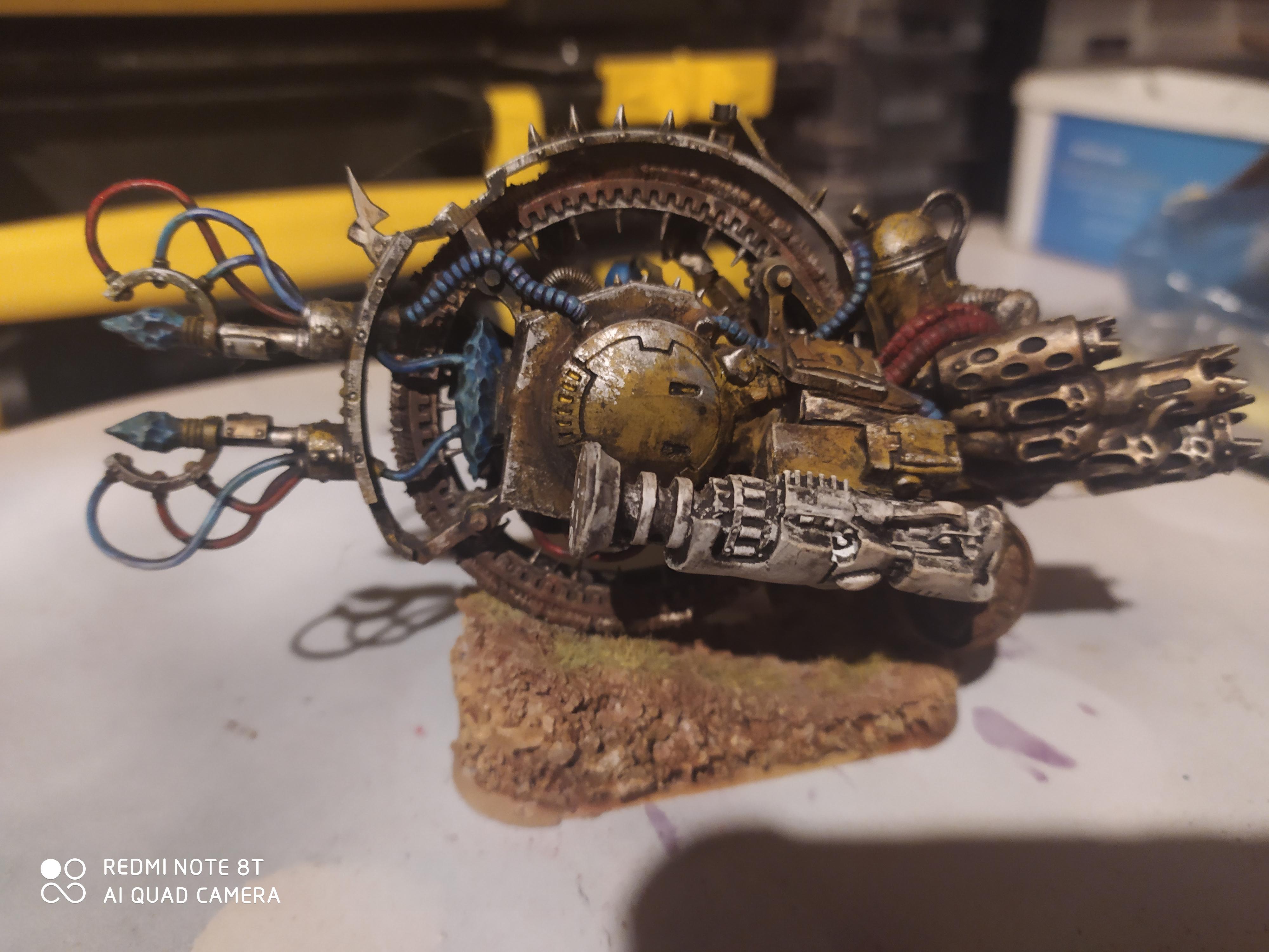 Big Mek on bike with shokk