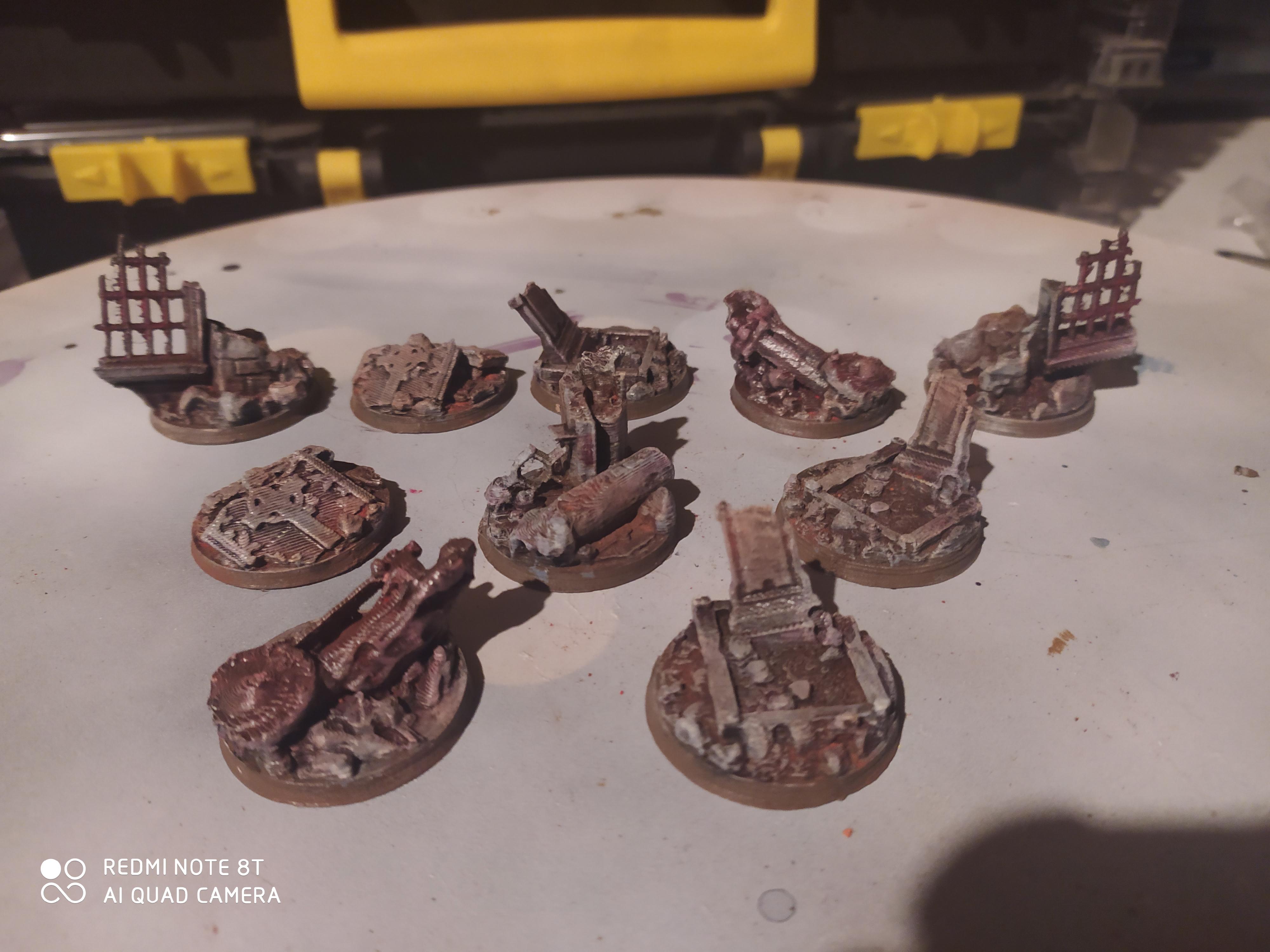 Custom 3D grave 32mm bases