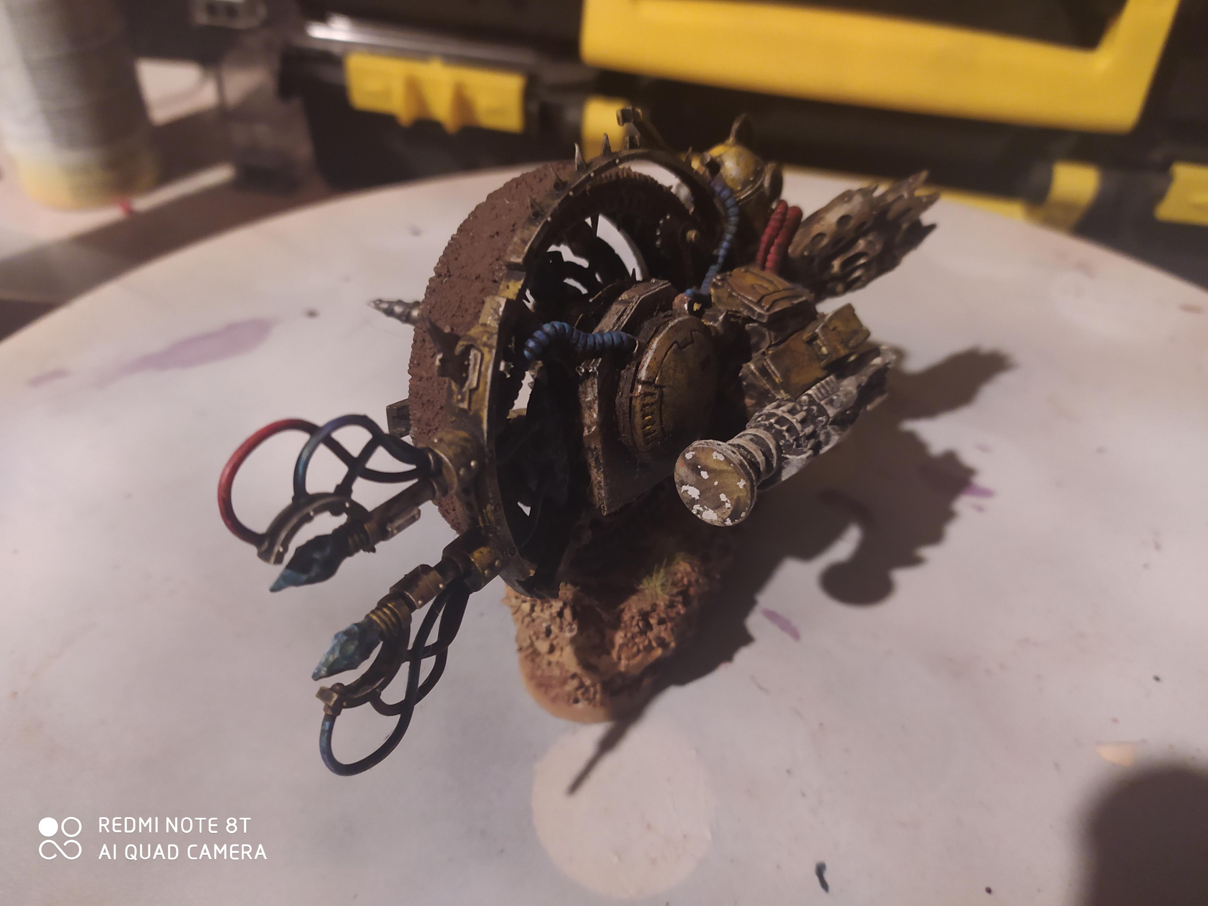 Big Mek on bike with shokk