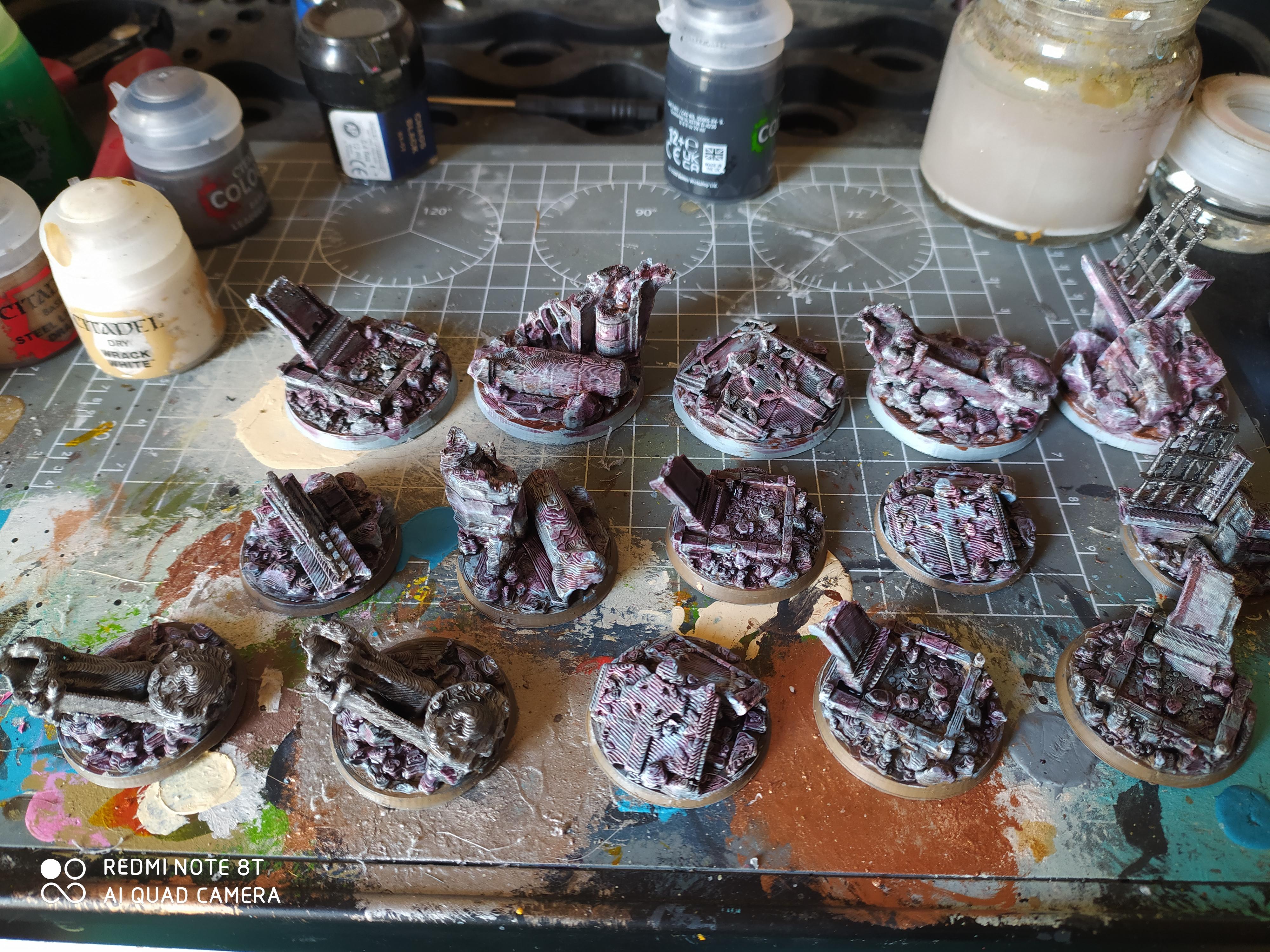 Custom 3D grave bases 32mm