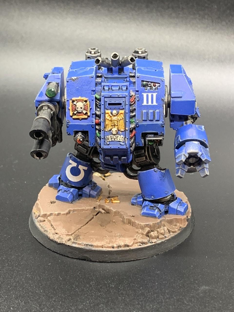Dreadnought, Lascannon, Ultramarines, Warhammer 40,000, Warhammer Fantasy