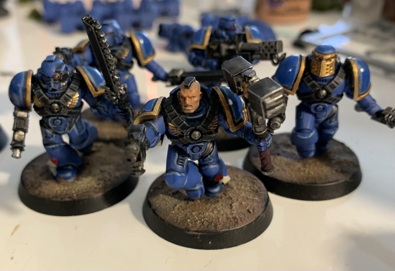 2nd Company, Assault Squad, Ultramarines, Work In Progress