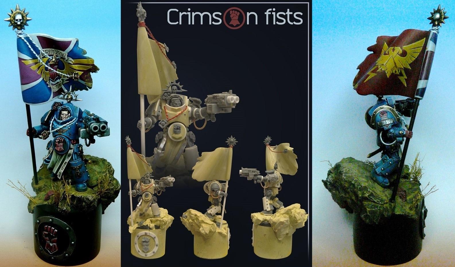 Adeptus Astartes, Crimson Fist, Imperial Fists, Space Marines, Terminator Armor