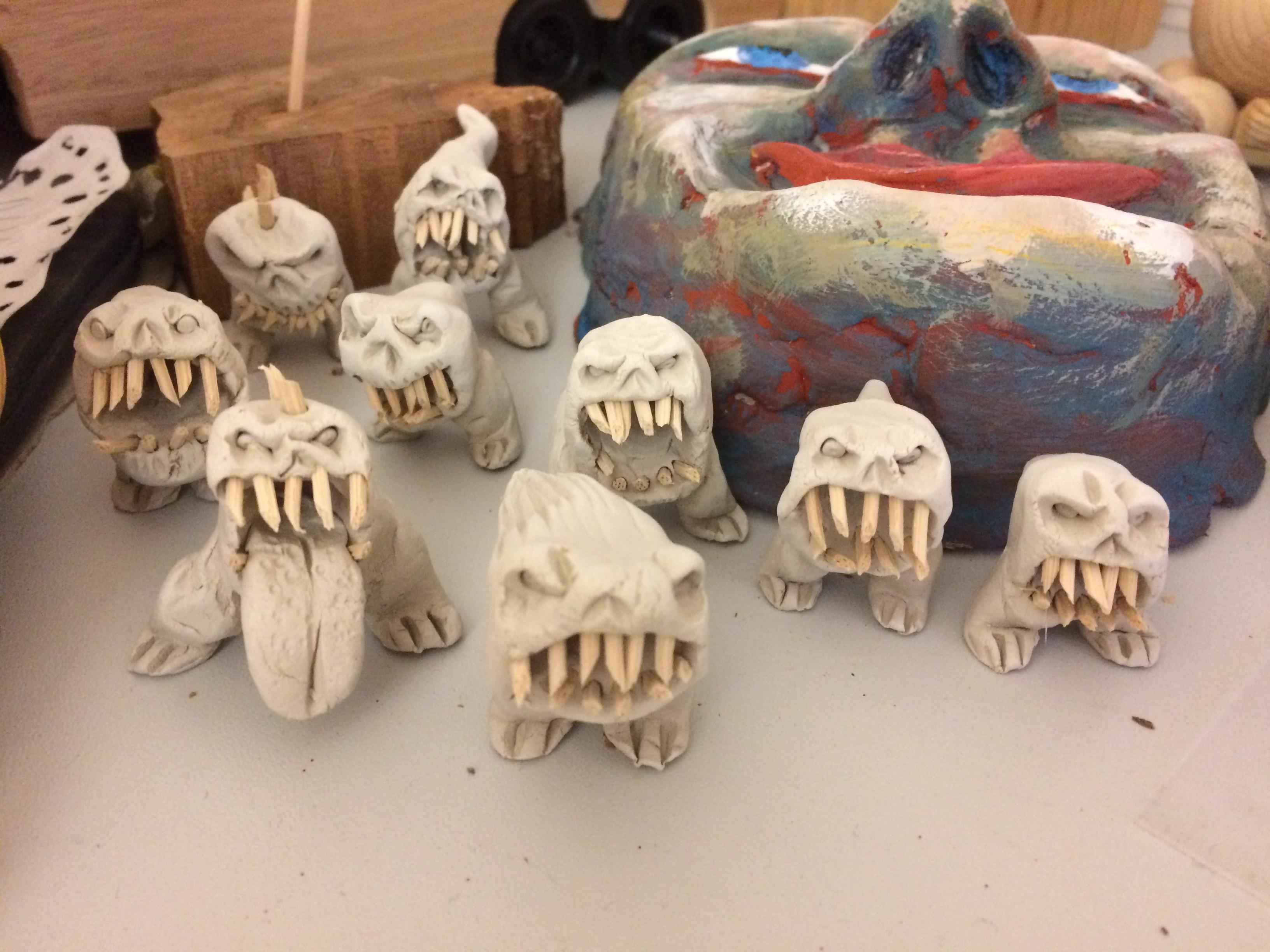 Hopper, Orks, Scratch Build, Sculpting, Squigs