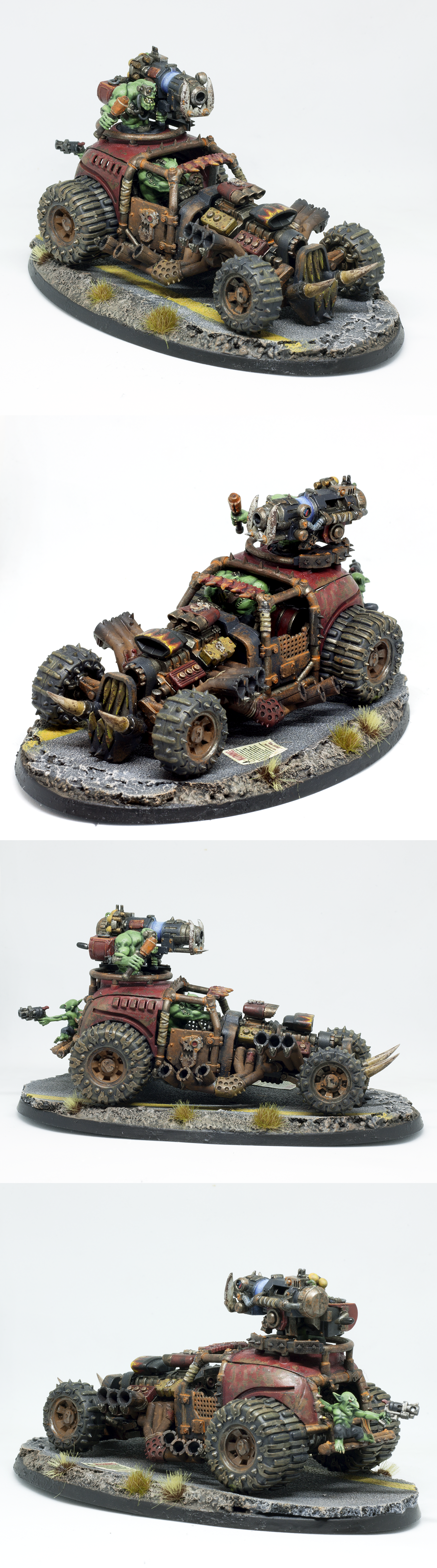 Cars, Fast Attack, Kustom Boosta Blasta, Orks, Rust, Speedfreek, Waaagh, Weathered
