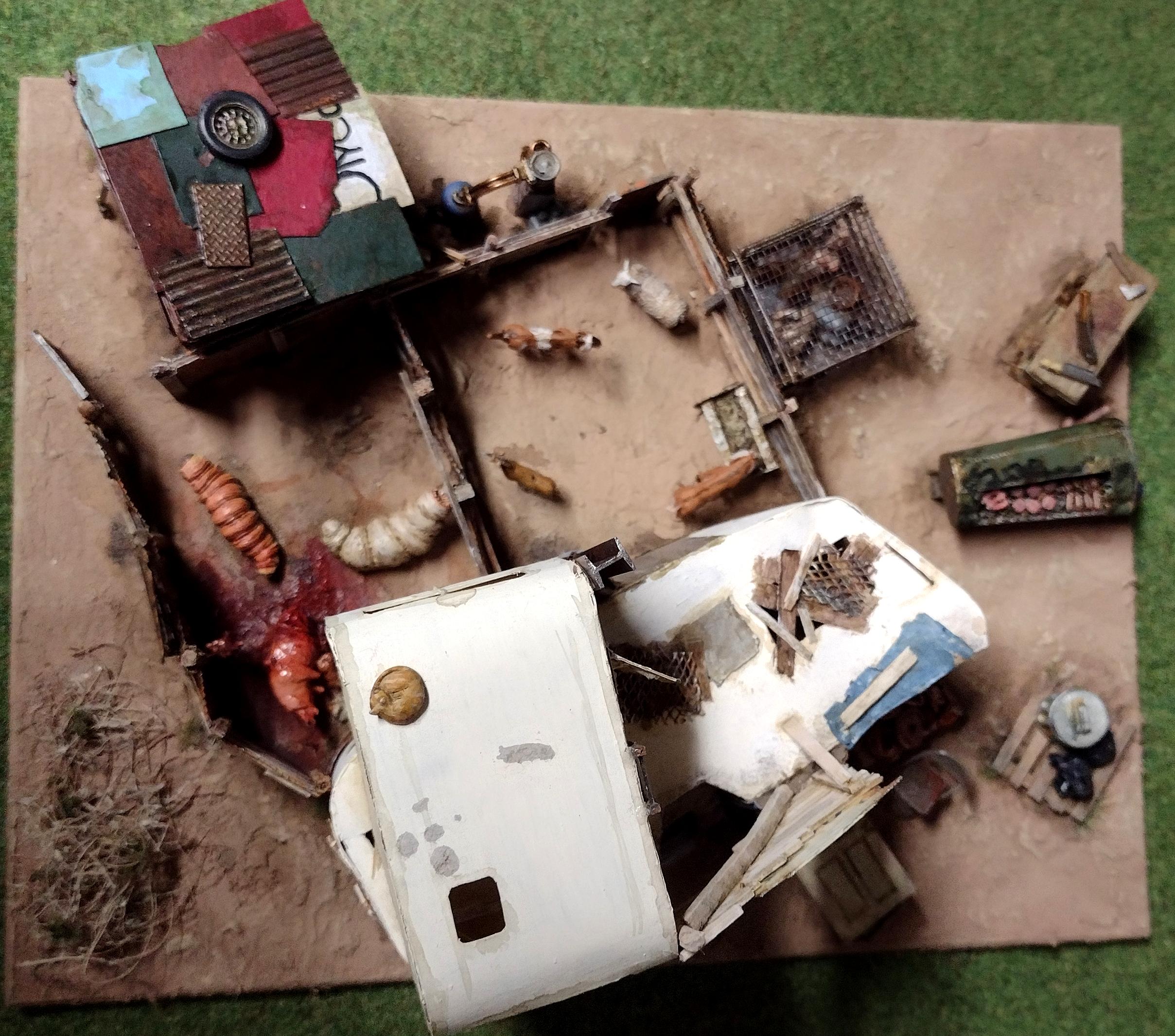 Animals, Blood, Cannibals, Hooch, Post-apoc, Restaurant, Worms