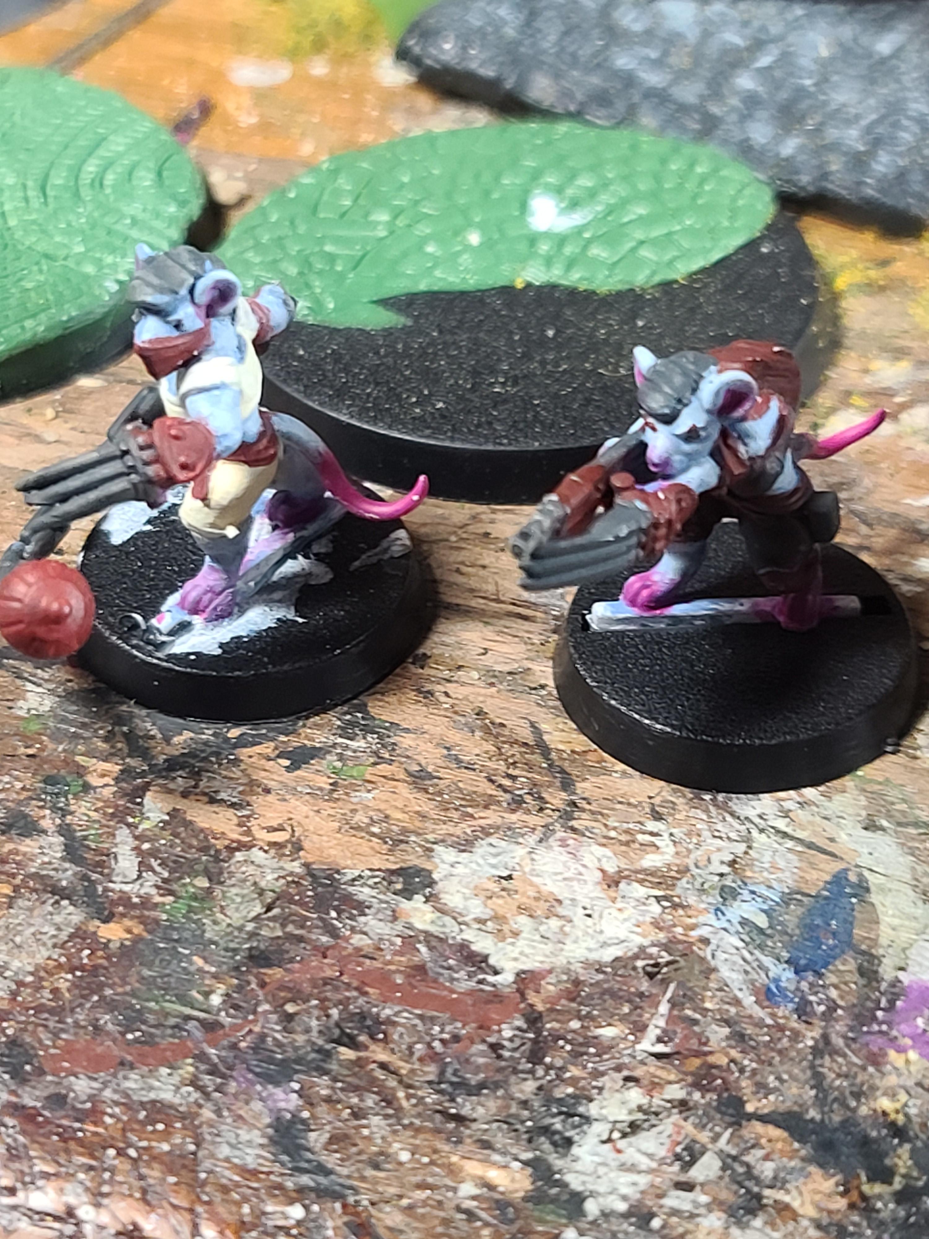 3d Printed, Hero Forge, Imperial Guard, Rat, Ratlings With Gatlings