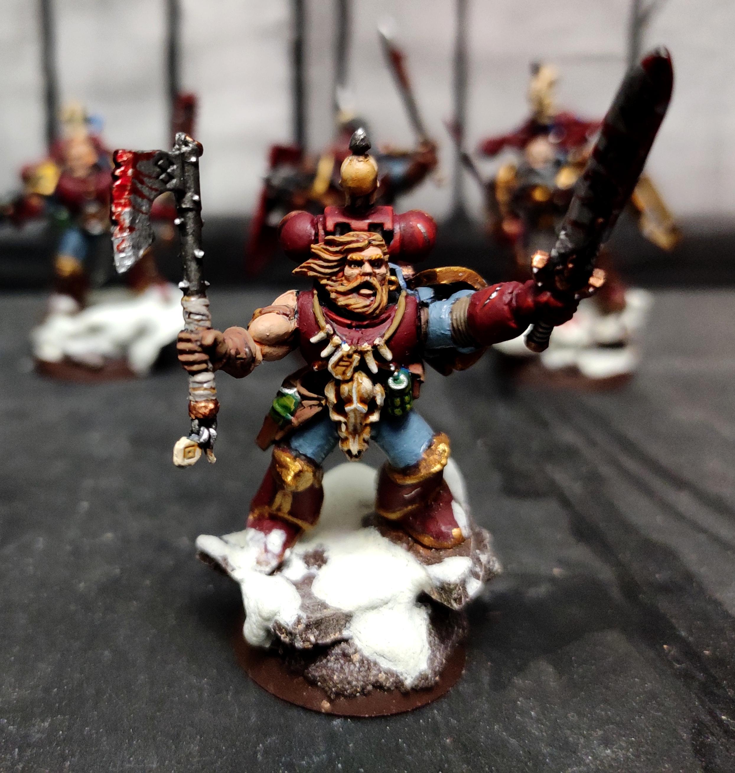 Axe, Berserk, Berserkers, Berzerker, Blood For The Blood God, Blood Wolves, Chaos, Chaos Space Marines, Coconut, Conversion, Heresy, Heretic Astartes, Infantry, Khorne, Khorne Wolves, Kitbash, Power Sword, Regiment, Skulls For Skull Throne, Snow, Space Wolves, Traitor Legions, Trophy, Warhammer 40,000
